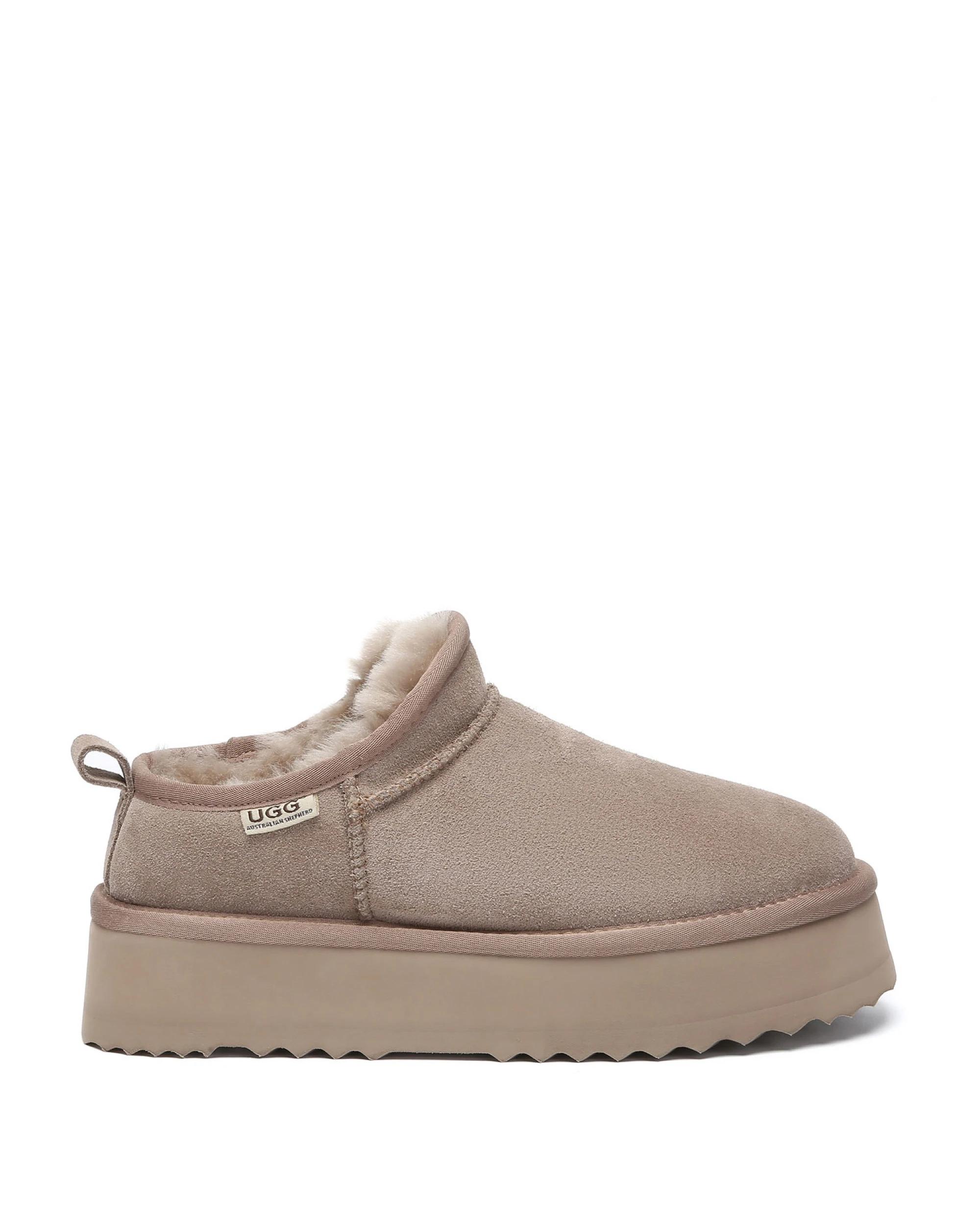 1 Australian Shepherd UGG Womens Nano Classic Platform Boots BROWN, 1 of 5