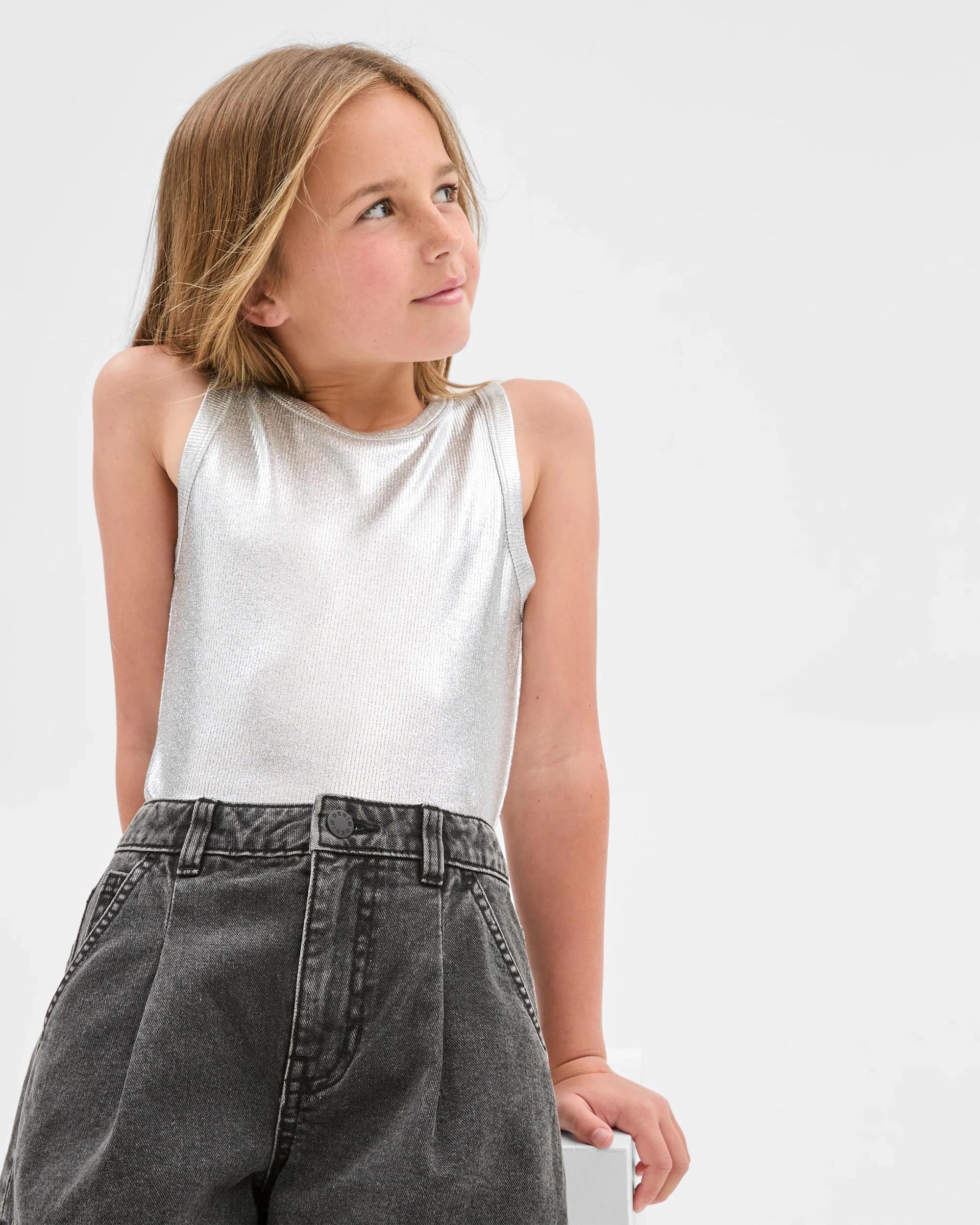 2 Target Metallic Rib Tank SILVER METALLIC, 2 of 5