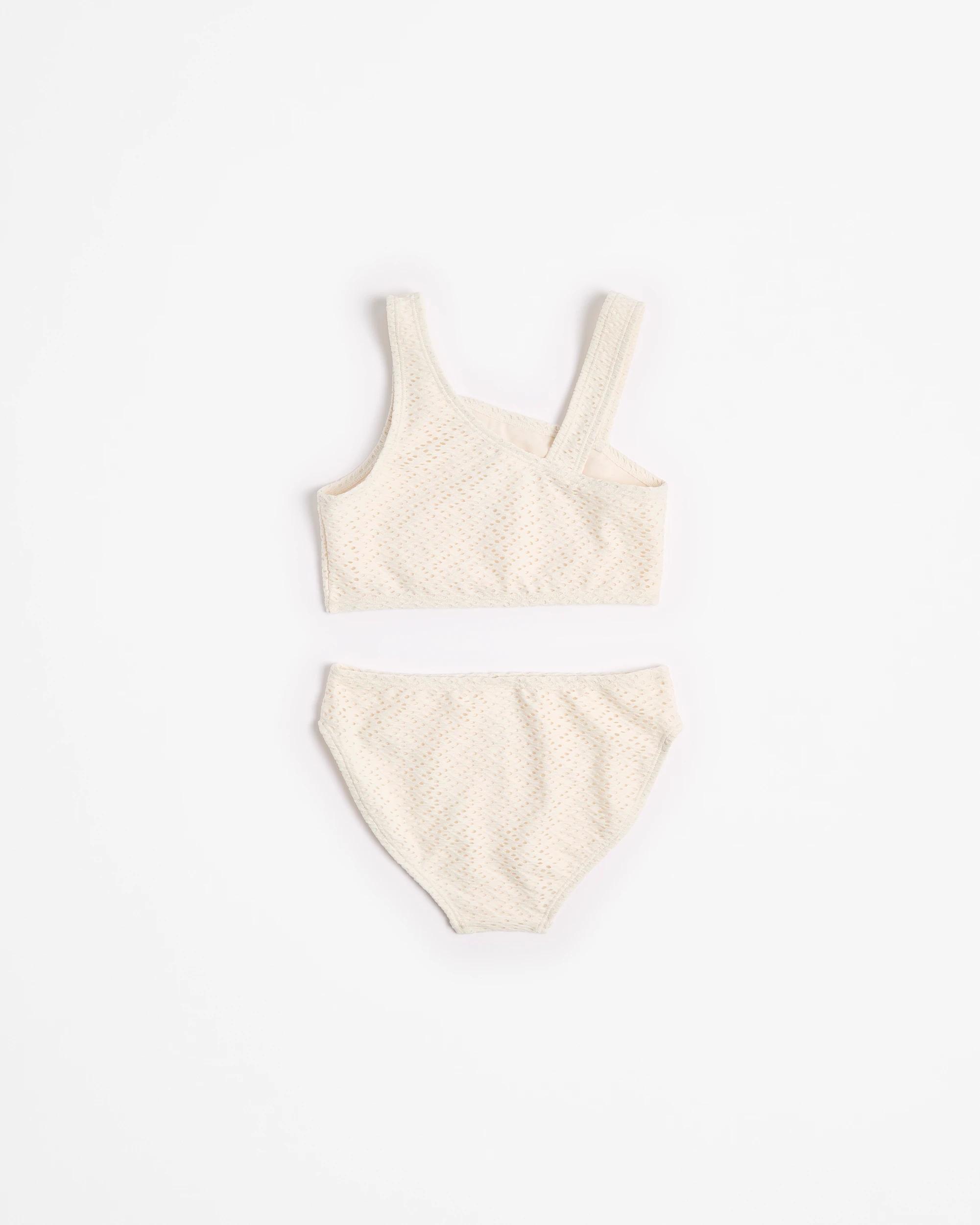 3 Target Textured Crochet Swim Bikini 2 Piece Set CREAM, 3 of 3