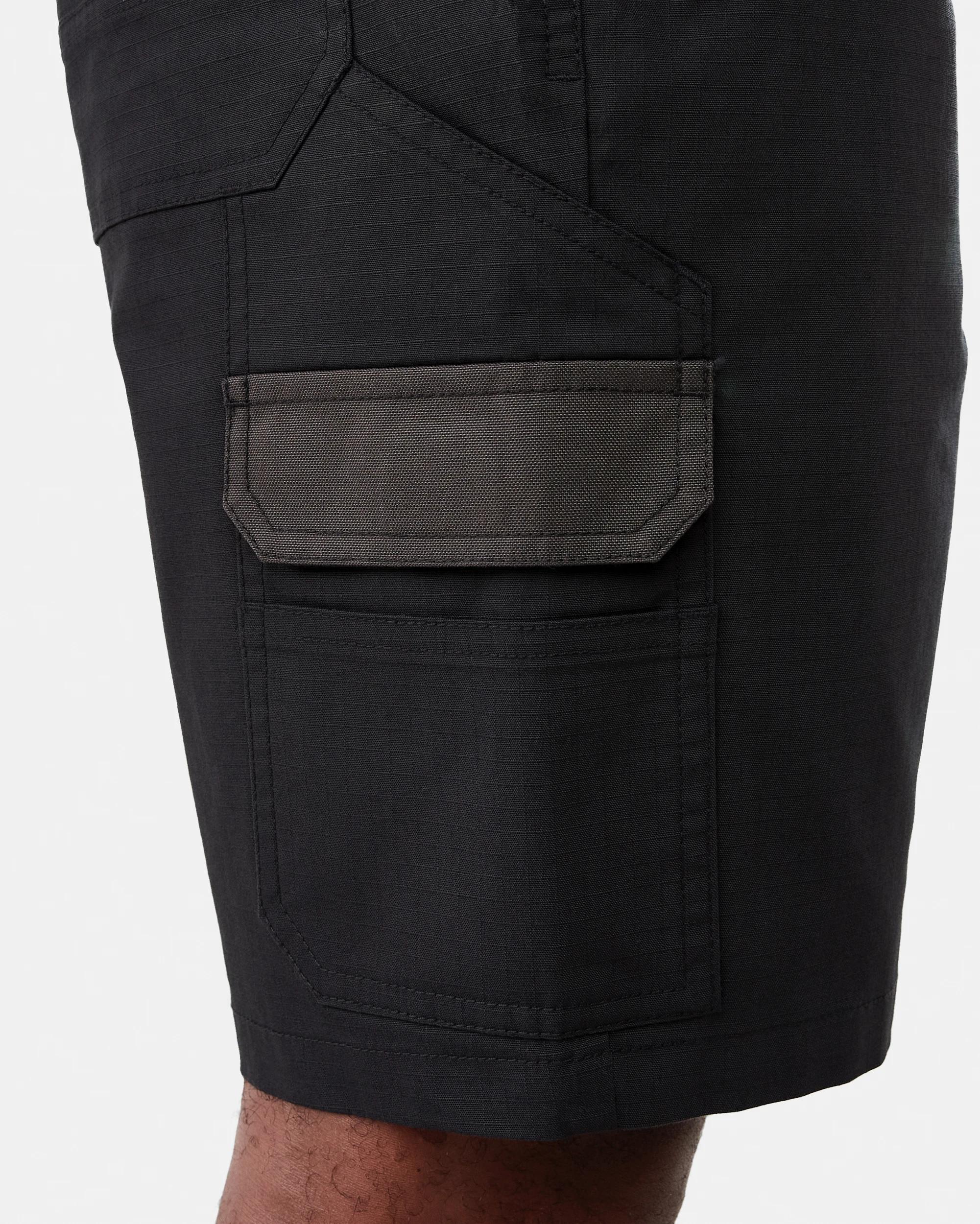 4 Workwear Ripstop Stretch Shorts Black, 4 of 9