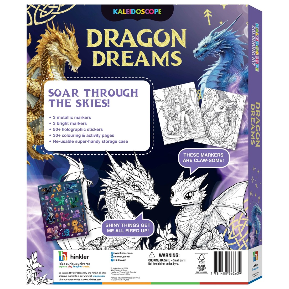 2 Kaleidoscope Colouring Kit: Dragon Dreams - Book, 2 of 5