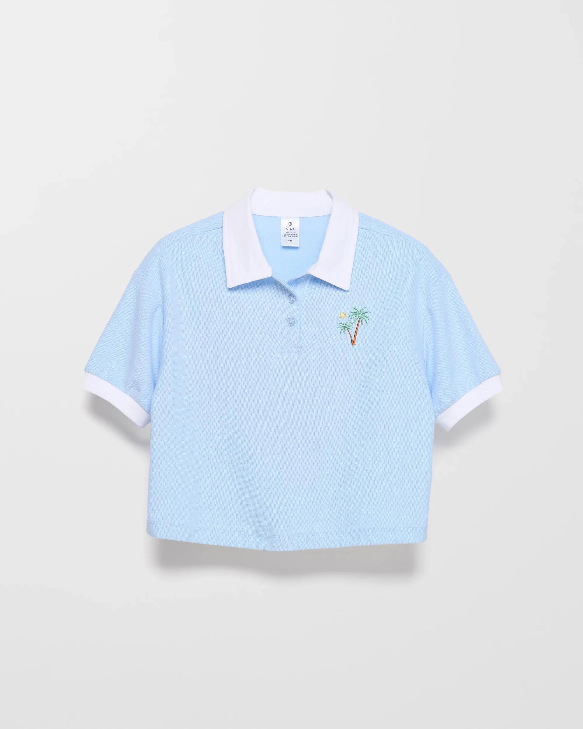 5 Target Australian Cotton Blend Polo Top TIDAL BLUE, 5 of 6