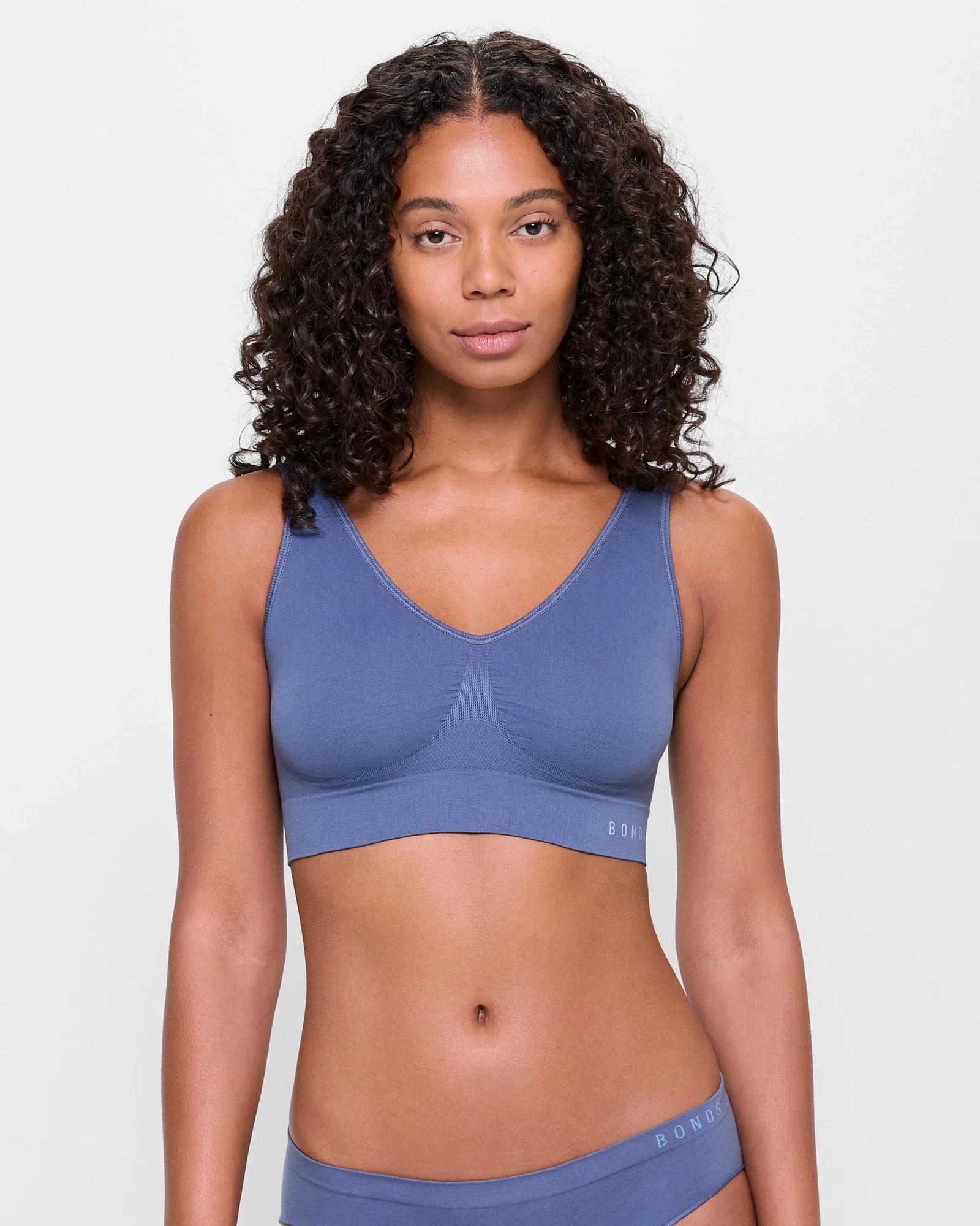 1 Bonds Seamless Comfy Crop Top PUBERTY BLUES, 1 of 4