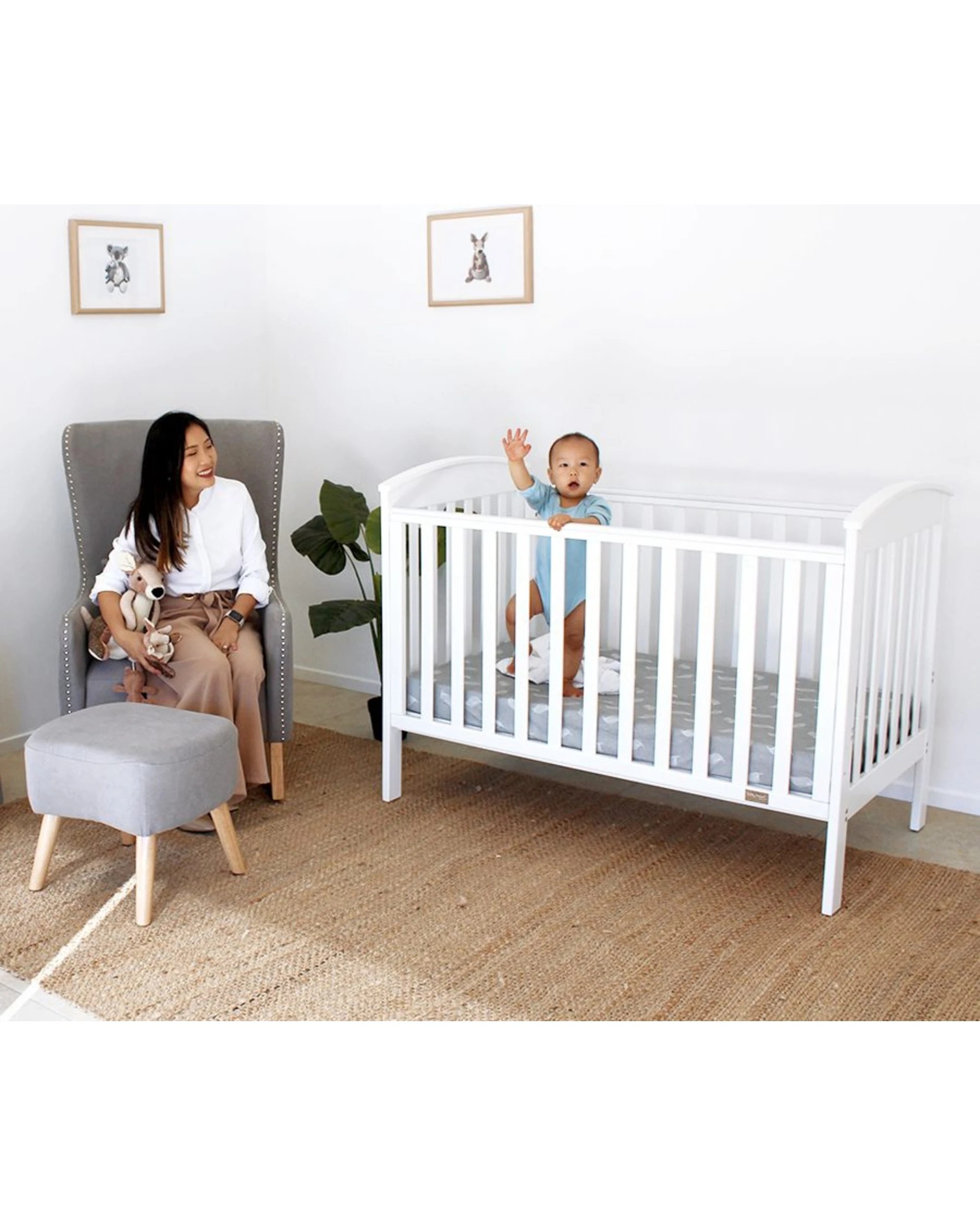 2 Babyhood Classic Curve Cot - Natural, 2 of 4