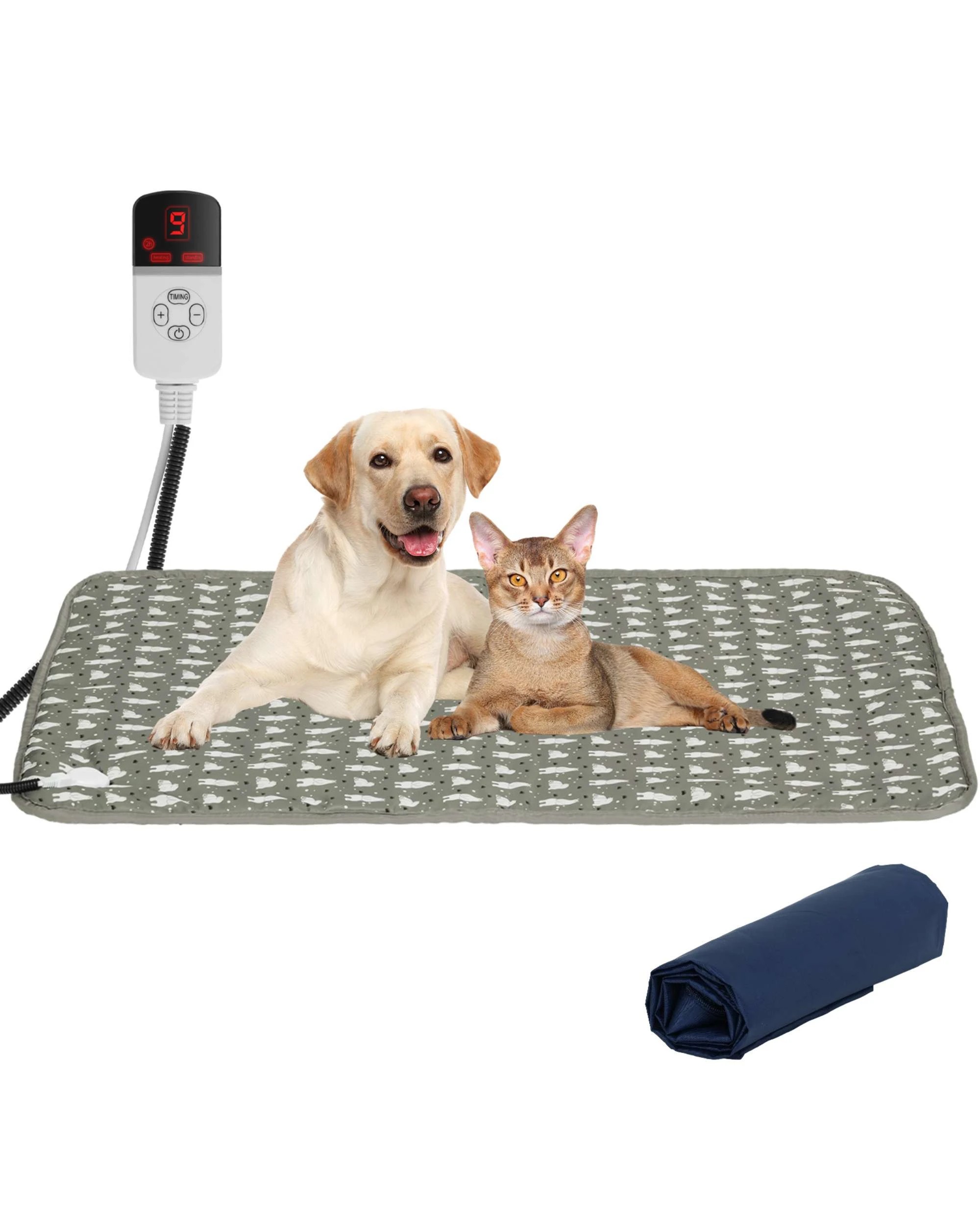 1 Advwin Pet Heating Pad 9 Temperature 4 Timer 45X70CM, 1 of 7