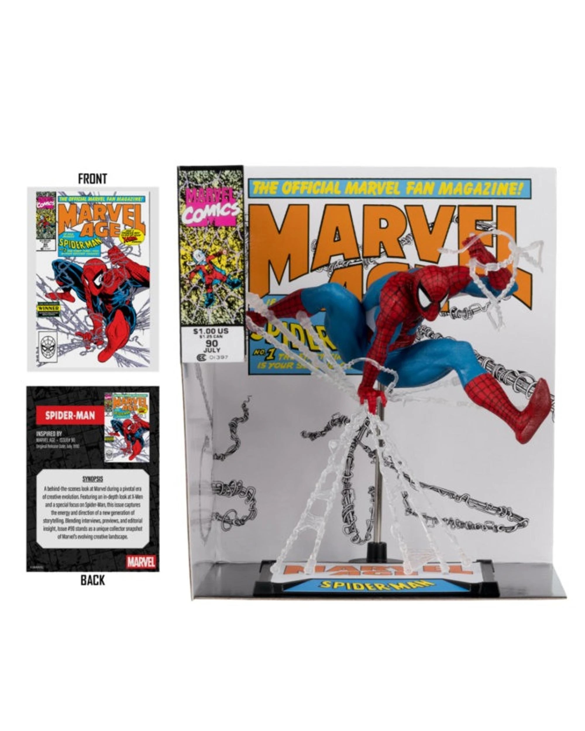 8 McFarlane Marvel Collection Marvel Age Spider-Man #90 1:10 Scale Figure, 8 of 10
