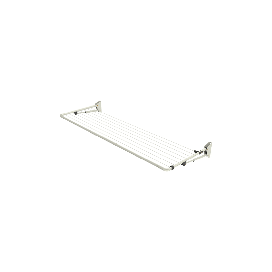 1 Hills Compact Folding Frame Outdoor Wall Mounted Clothesline Surfmist 240x85cm
 - White, 1 of 3