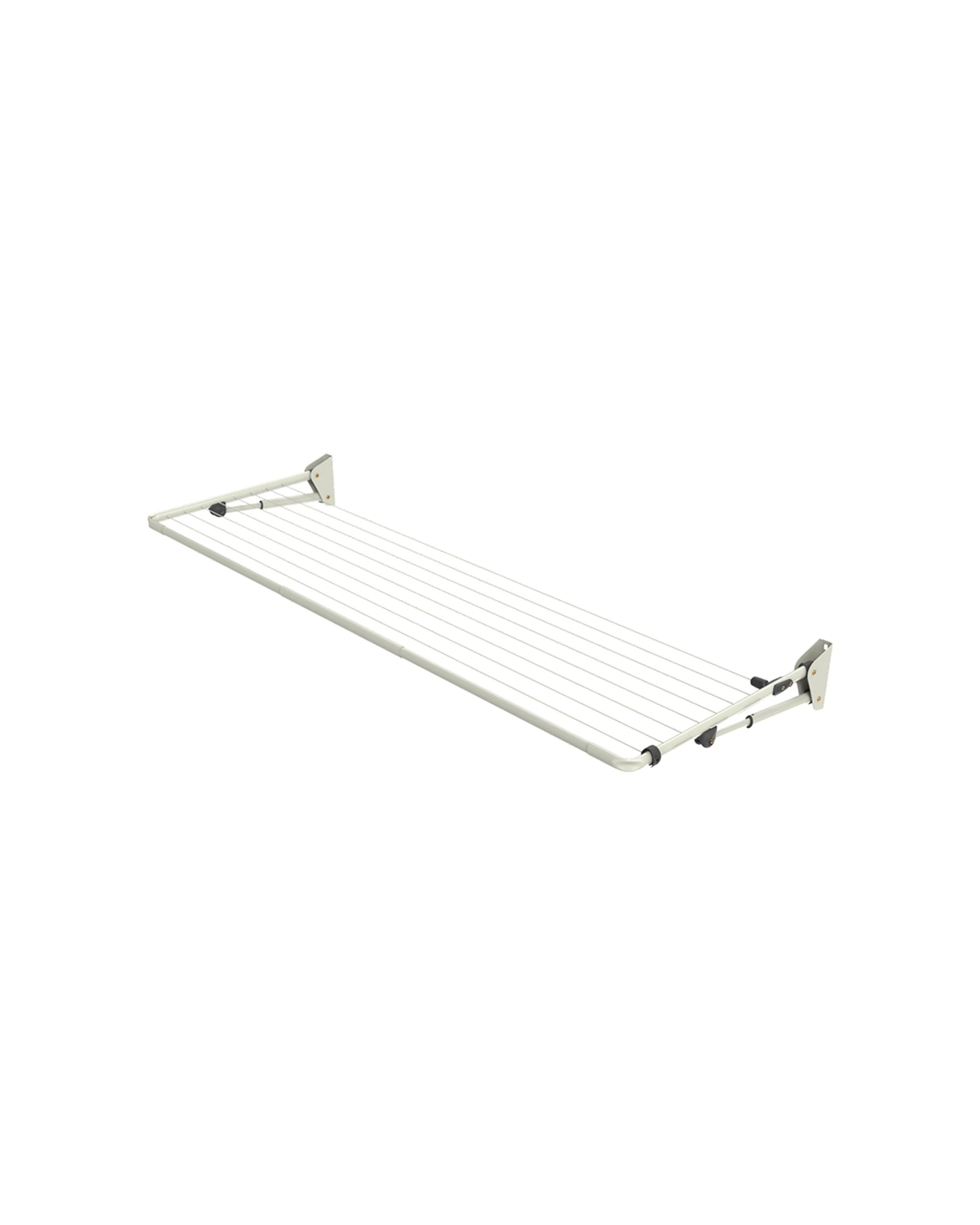 1 Hills Compact Folding Frame Outdoor Wall Mounted Clothesline Surfmist 240x85cm
 - White, 1 of 3