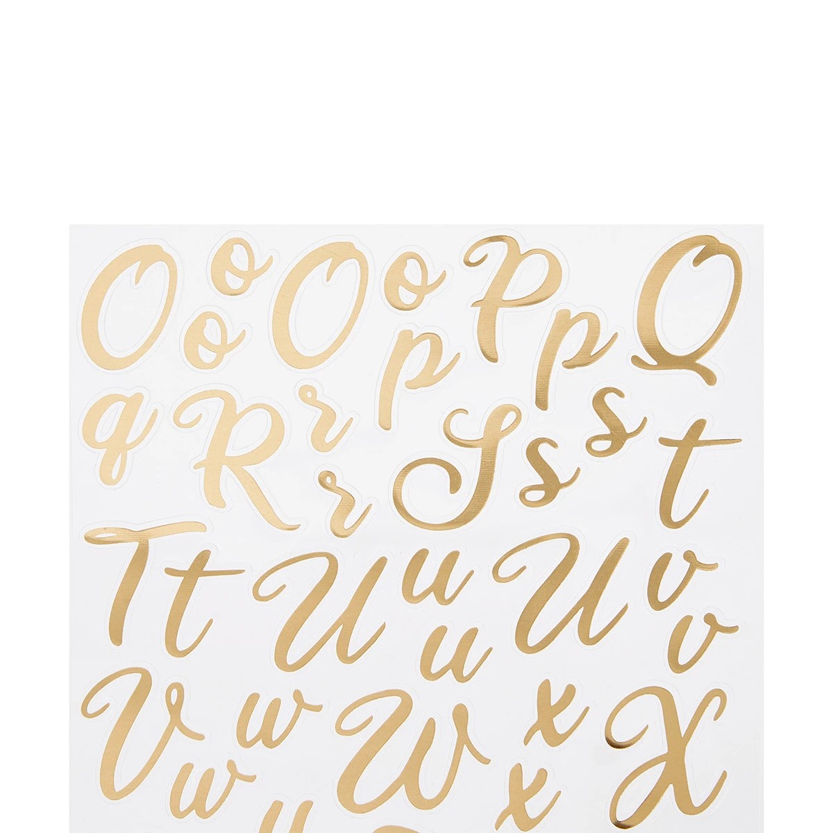 5 Alphabet Stickers - Gold Look, 5 of 6