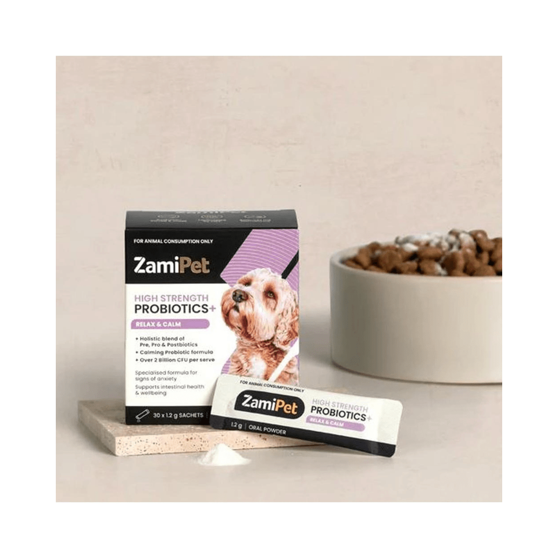 6 Zamipet High Strength Probiotics+ Relax & Calm 30 X 1.2g Sachets, 6 of 9