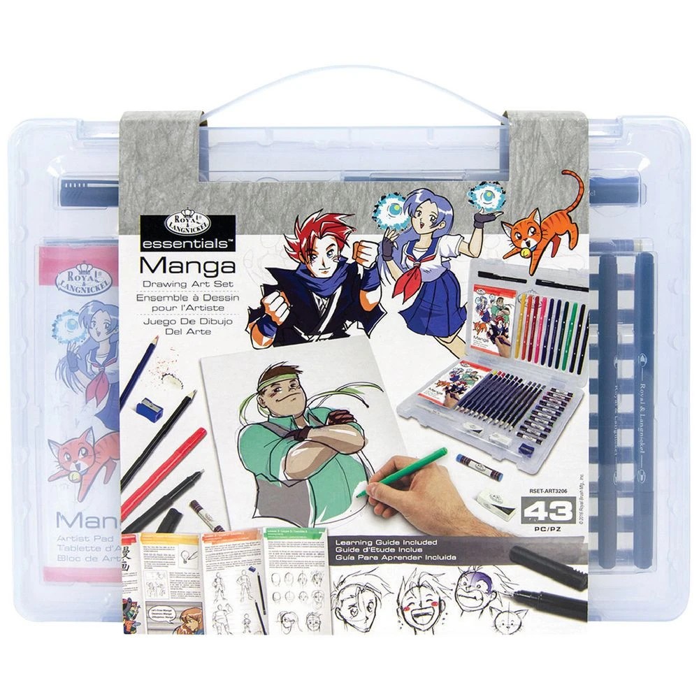 1 Royal & Langnickel Clearview Manga Art Set 43 Piece, 1 of 2