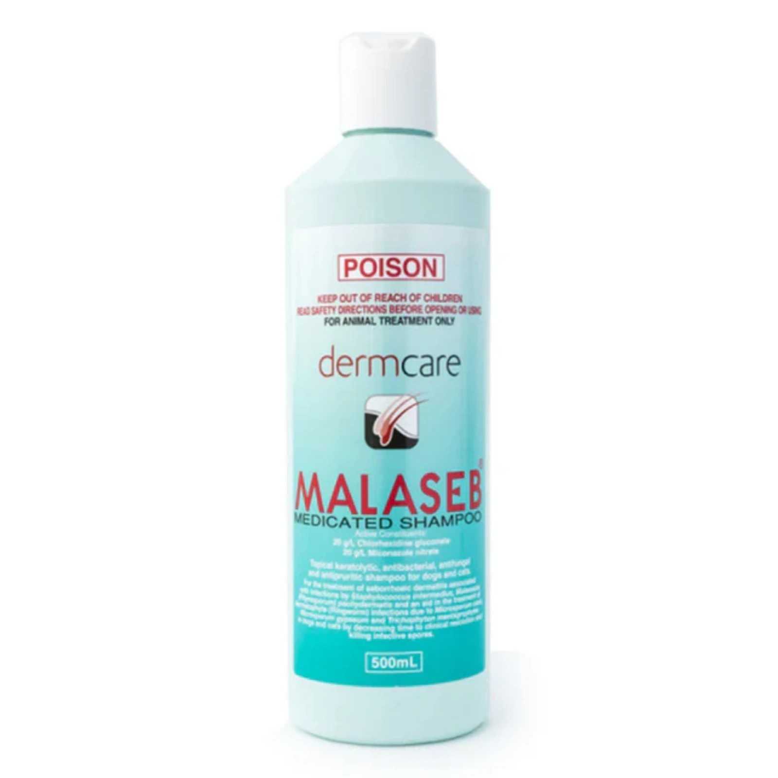 1 Dermcare Malaseb Medicated Shampoo - 500ml, 1 of 2