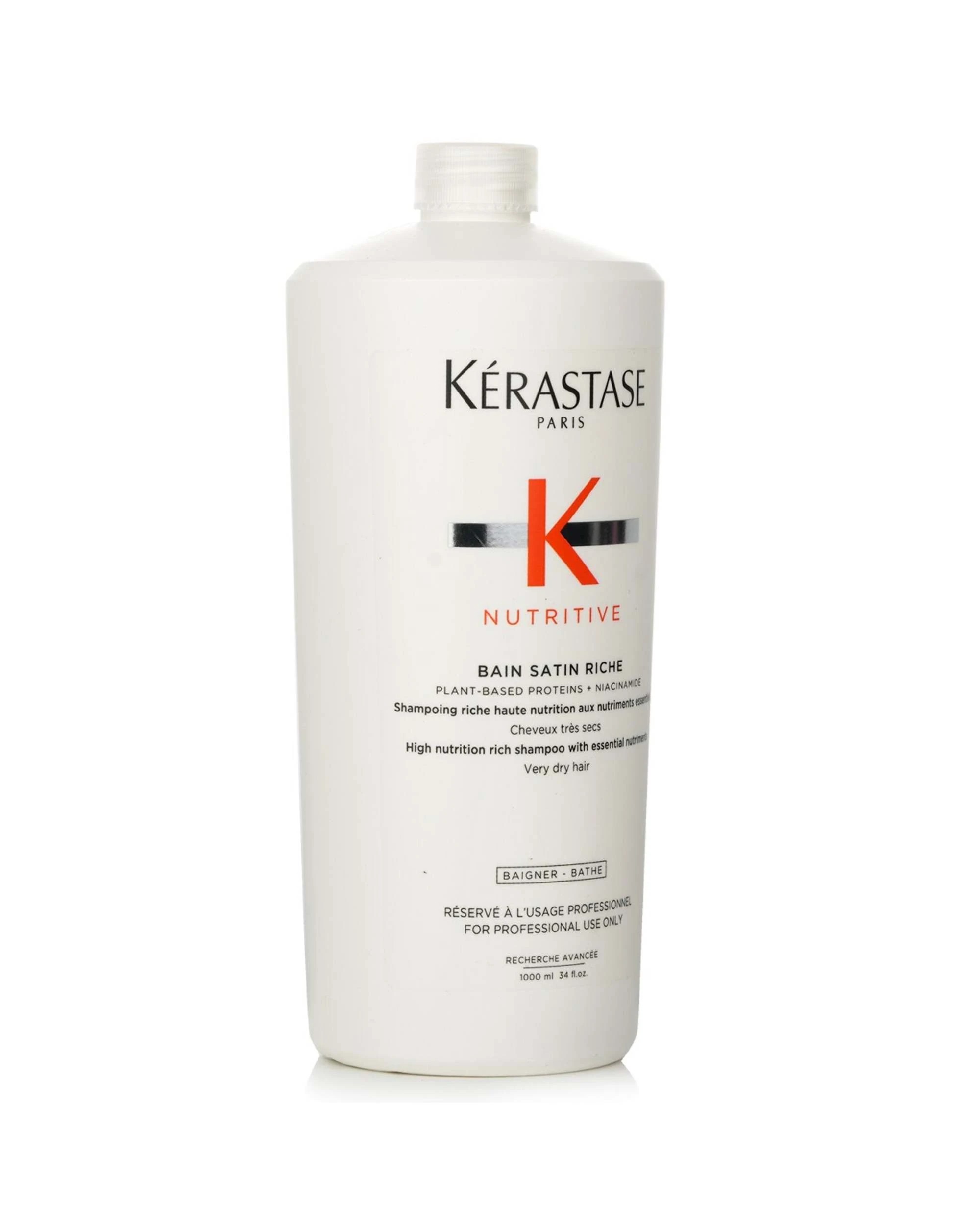 2 Kerastase Nutritive Bain Satin Riche Shampoo 1 Litre/1000mL, 2 of 3