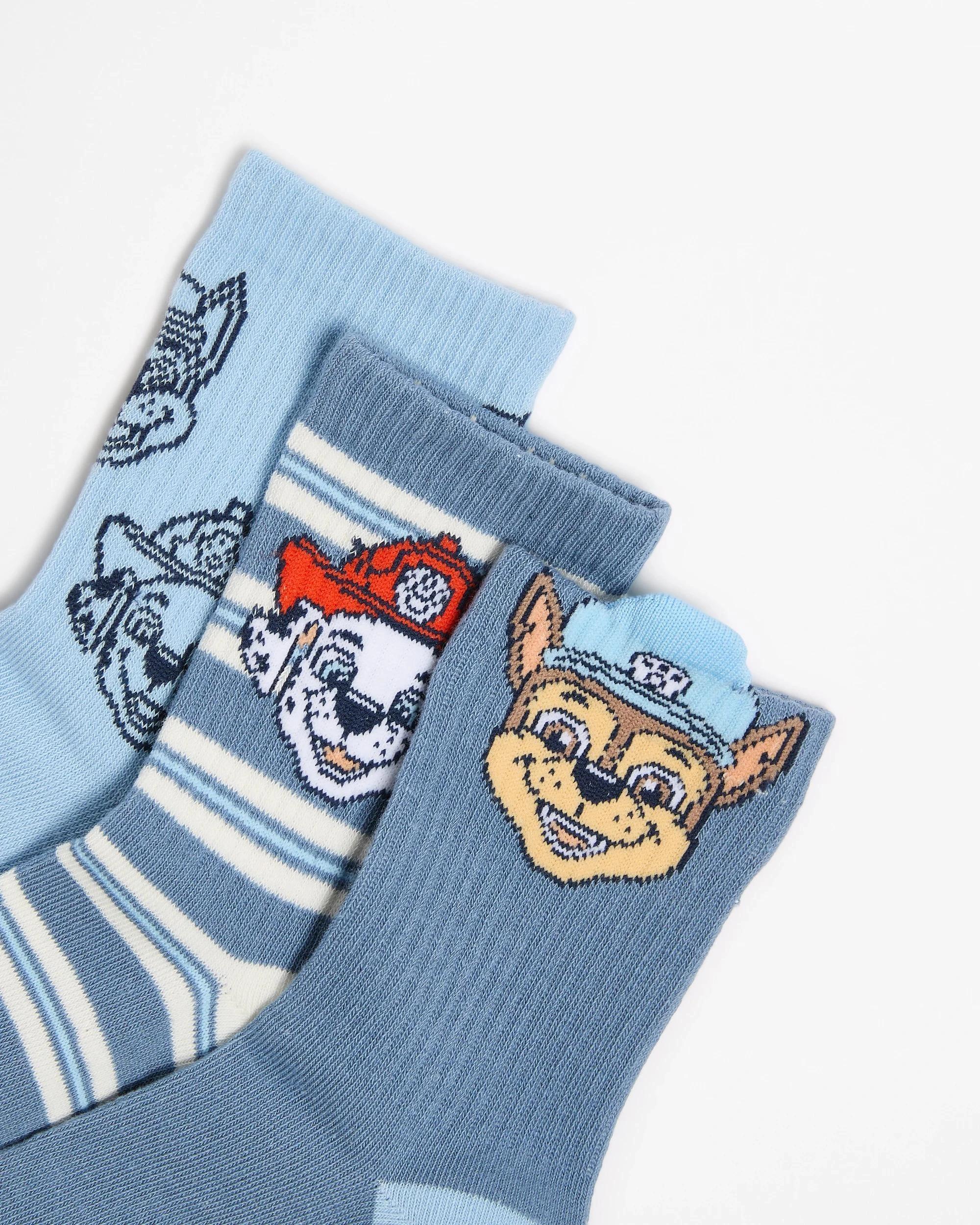 2 Paw Patrol PAW Patrol Boys Crew Socks - 3 Pack BLUE, 2 of 3