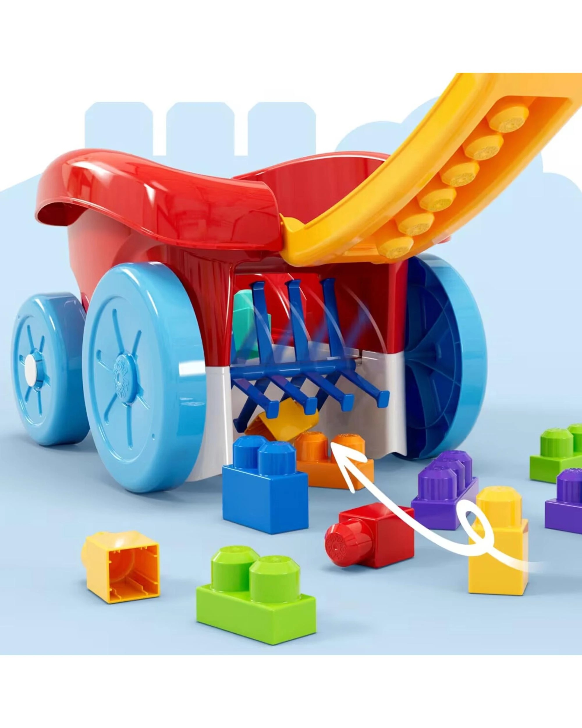 3 Mega Bloks Block Scooping Wagon, 3 of 6