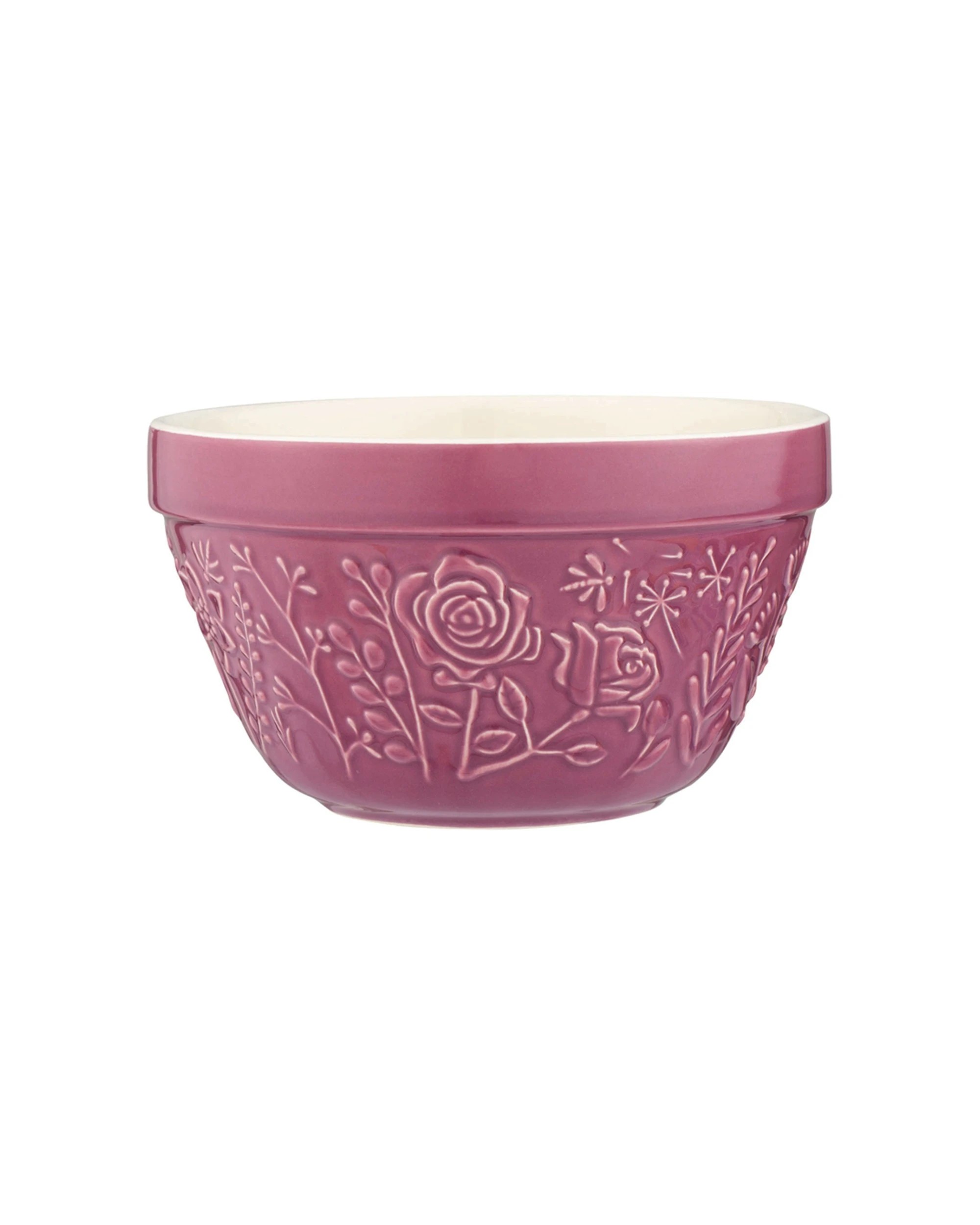 3 Mason Cash In The Meadow Pudding Basin 16cm Stoneware Dishwasher Safe. - Pink, 3 of 3