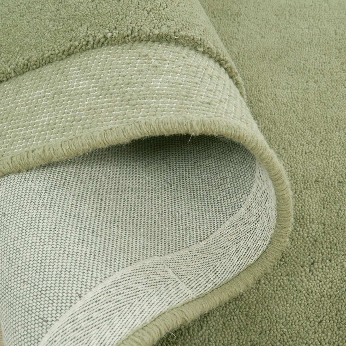 6 Common Ground Rugs Calista 225x155cm - Medium Shaped Hand Tufted Wool Rug - Green, 6 of 7