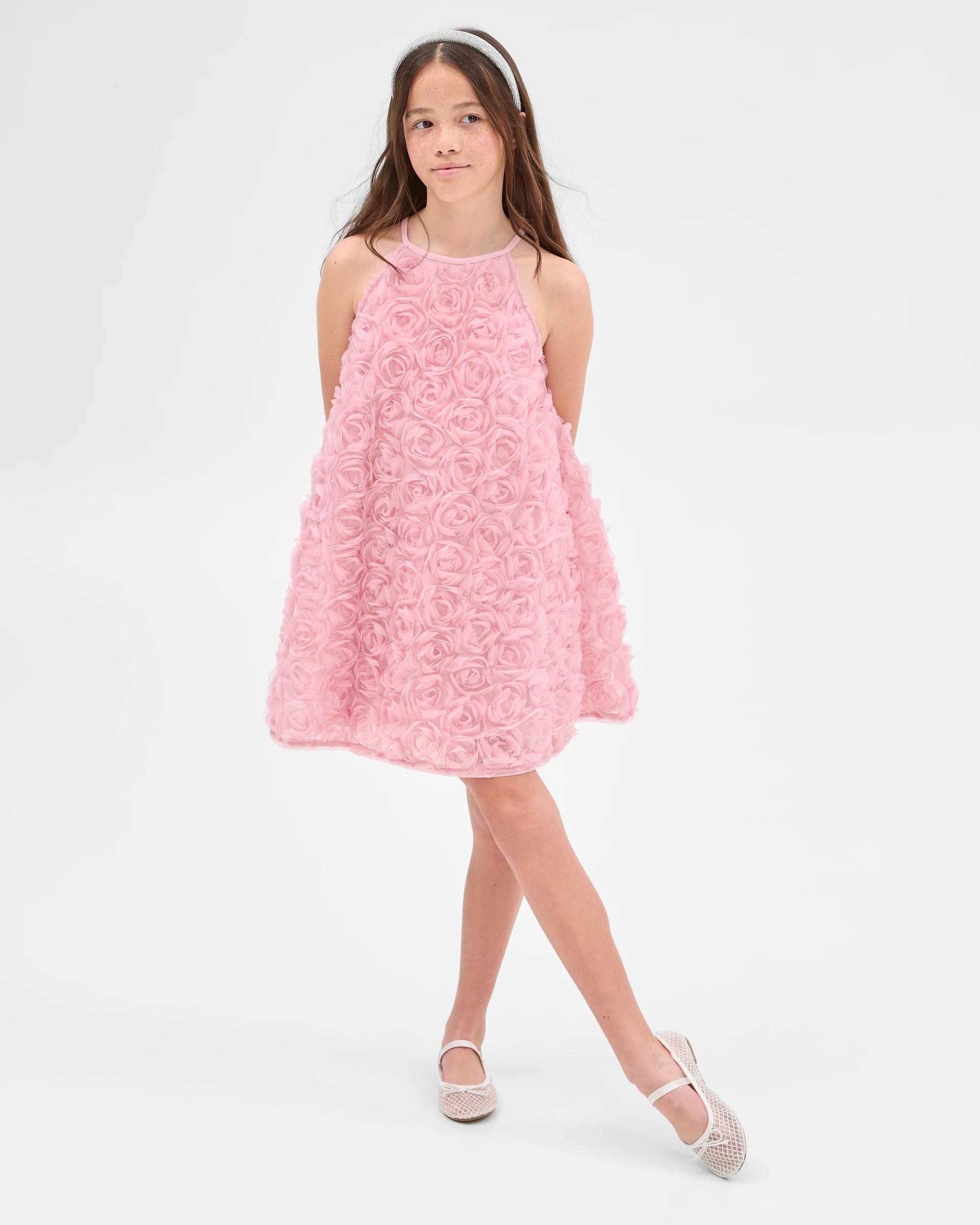 1 Target Sleeveless Occasion 3d Dress ROSE PINK, 1 of 8