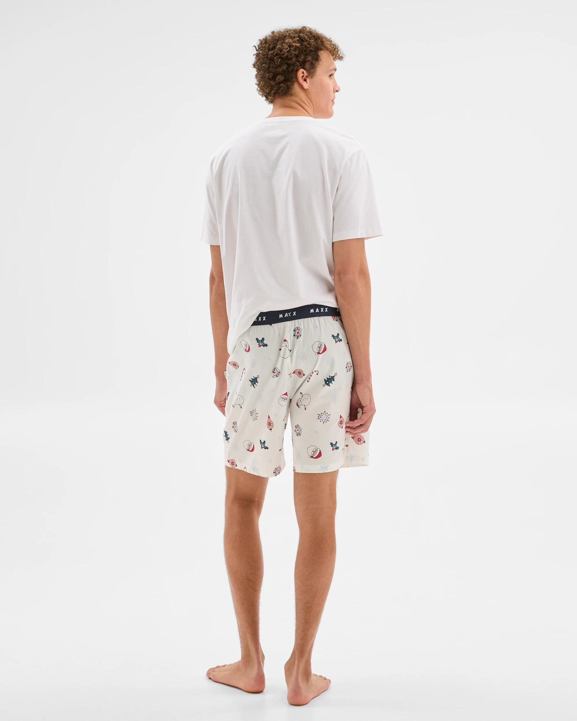 4 Australian Cotton Poplin Christmas Mens Sleep Shorts - Maxx CHRISTMAS ICONS, 4 of 6
