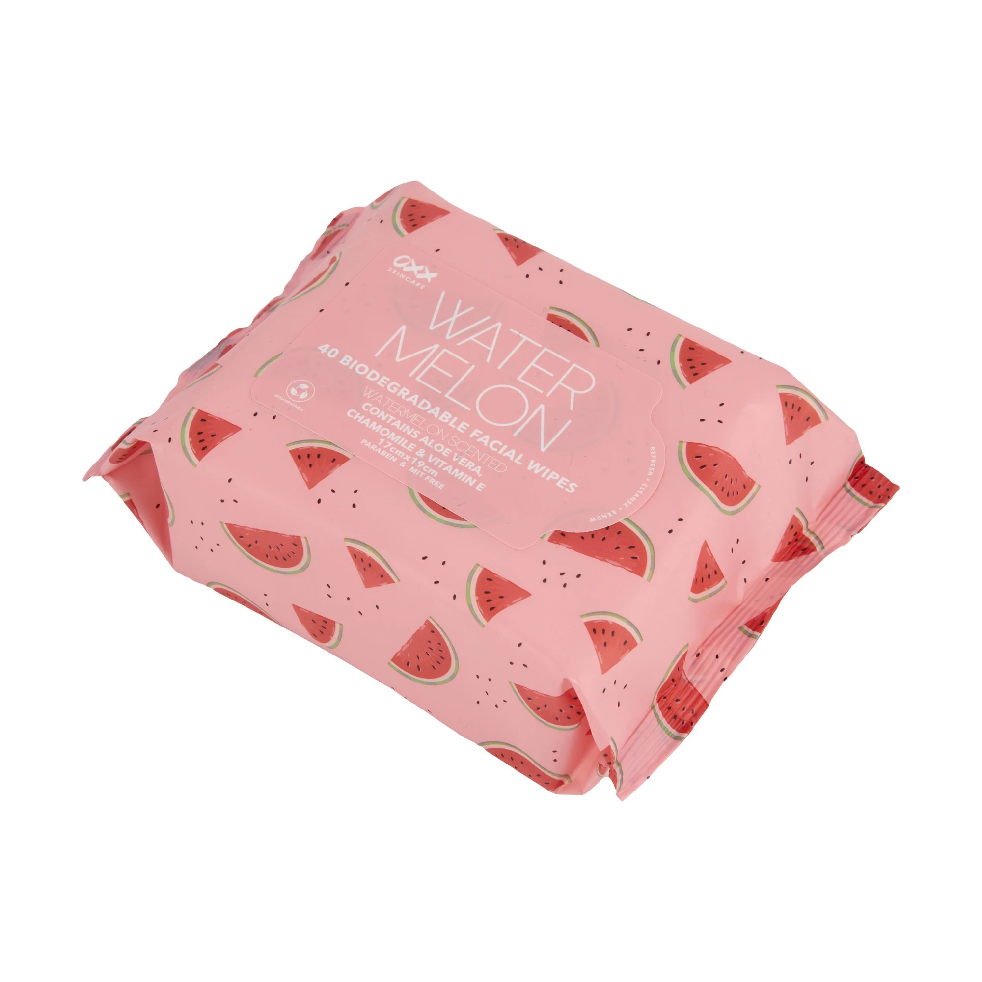 2 OXX Skincare 40 Pack Biodegradable Facial Wipes - Watermelon Scented, 2 of 4