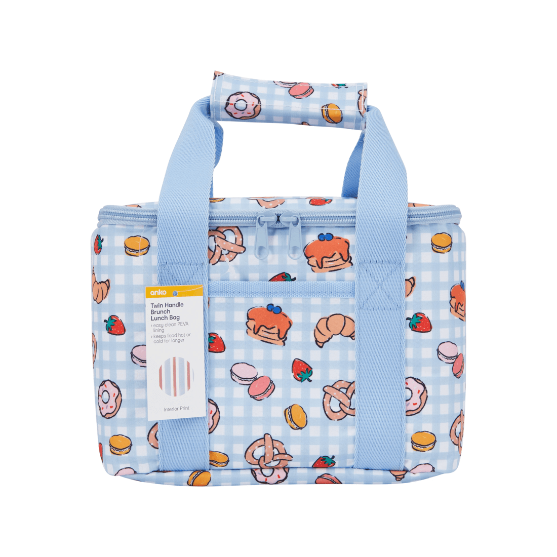 3 Twin Handle Brunch Lunch Bag, 3 of 3