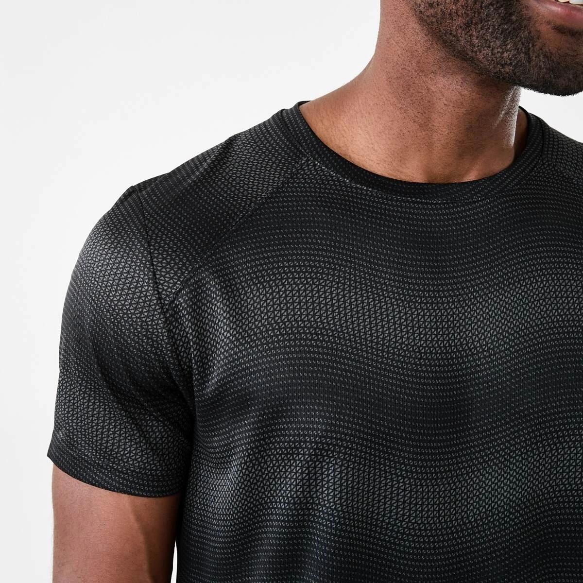 5 Active Mens Printed T-shirt OCEAN GEO BLACK, 5 of 6