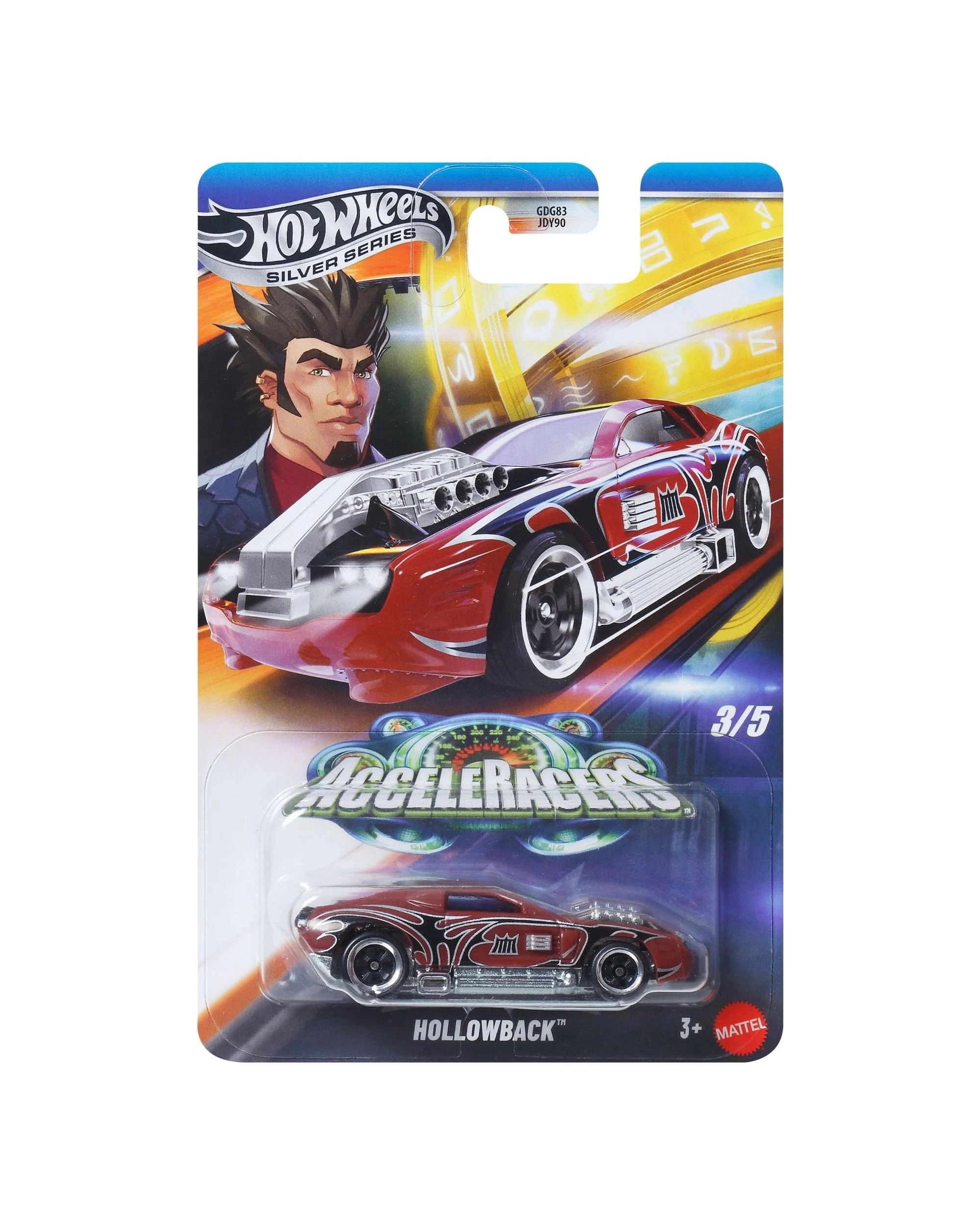 1 Hot Wheels Silver Series AcceleRacers Hollowback Diecast Vehicle, 1 of 5
