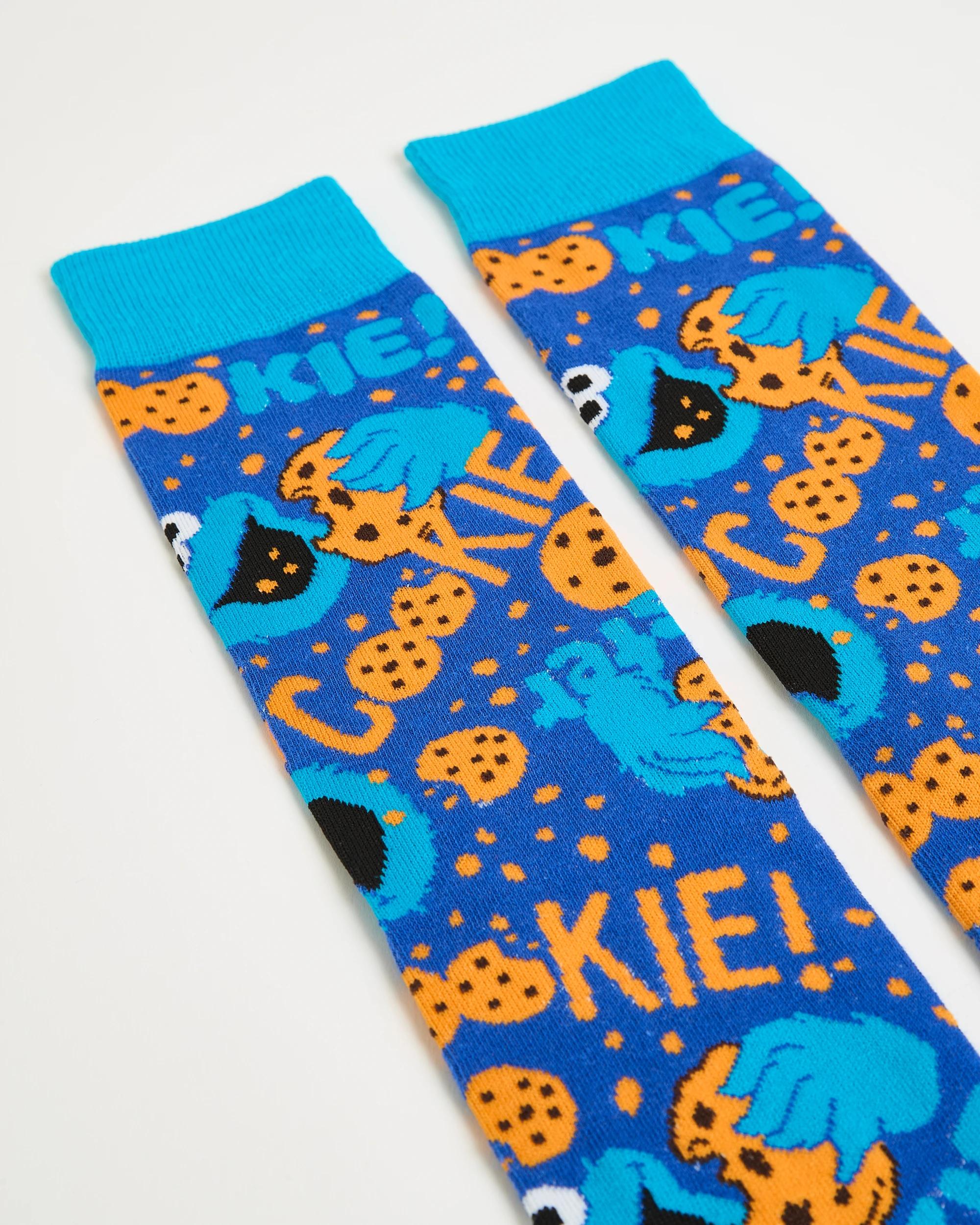 2 Swag Sesame Street Cookie Monster Crew Socks COOKIE MONSTER, 2 of 3