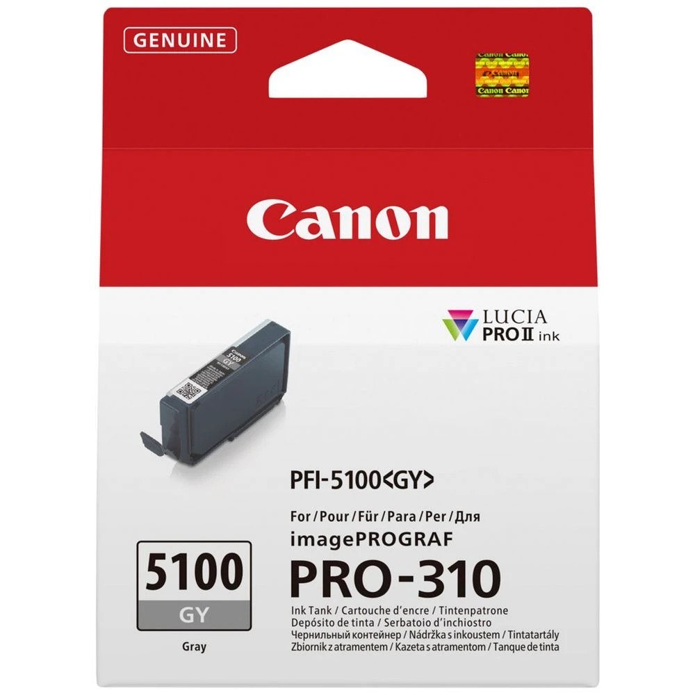 1 Canon PFI-5100 Grey Ink, 1 of 3