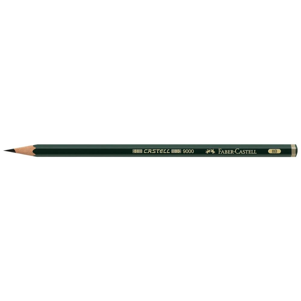 1 Faber-Castell 9000 Art Pencil 8B, 1 of 1