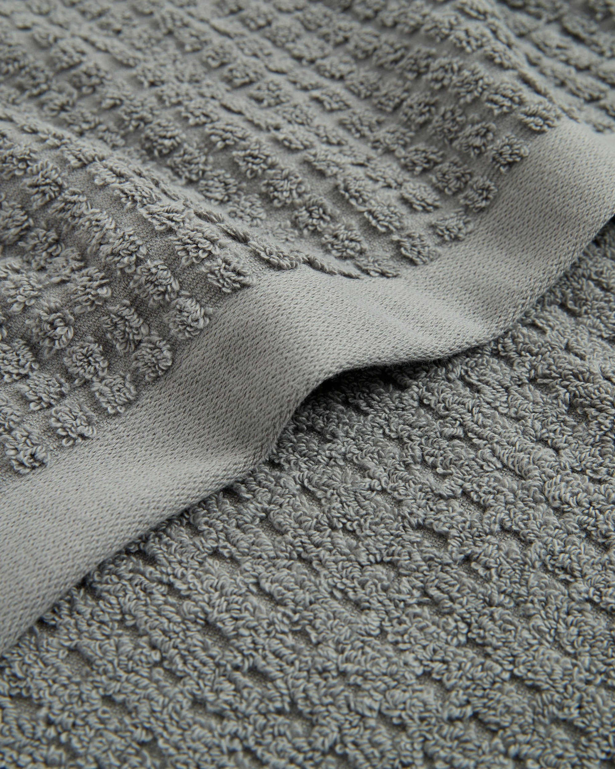 2 Target Cassie Textured Australian Cotton Bath Towel - Grey, 2 of 2