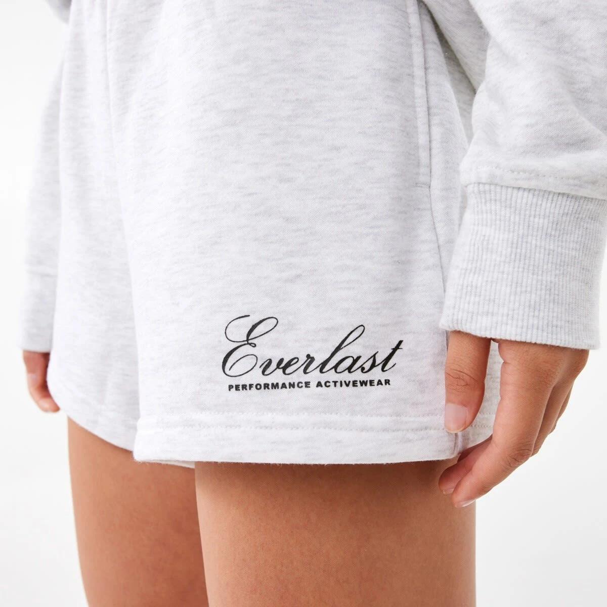 6 Everlast Womens Street Sweat Shorts EVERLAST BLOCK WHITE MARLE, 6 of 8