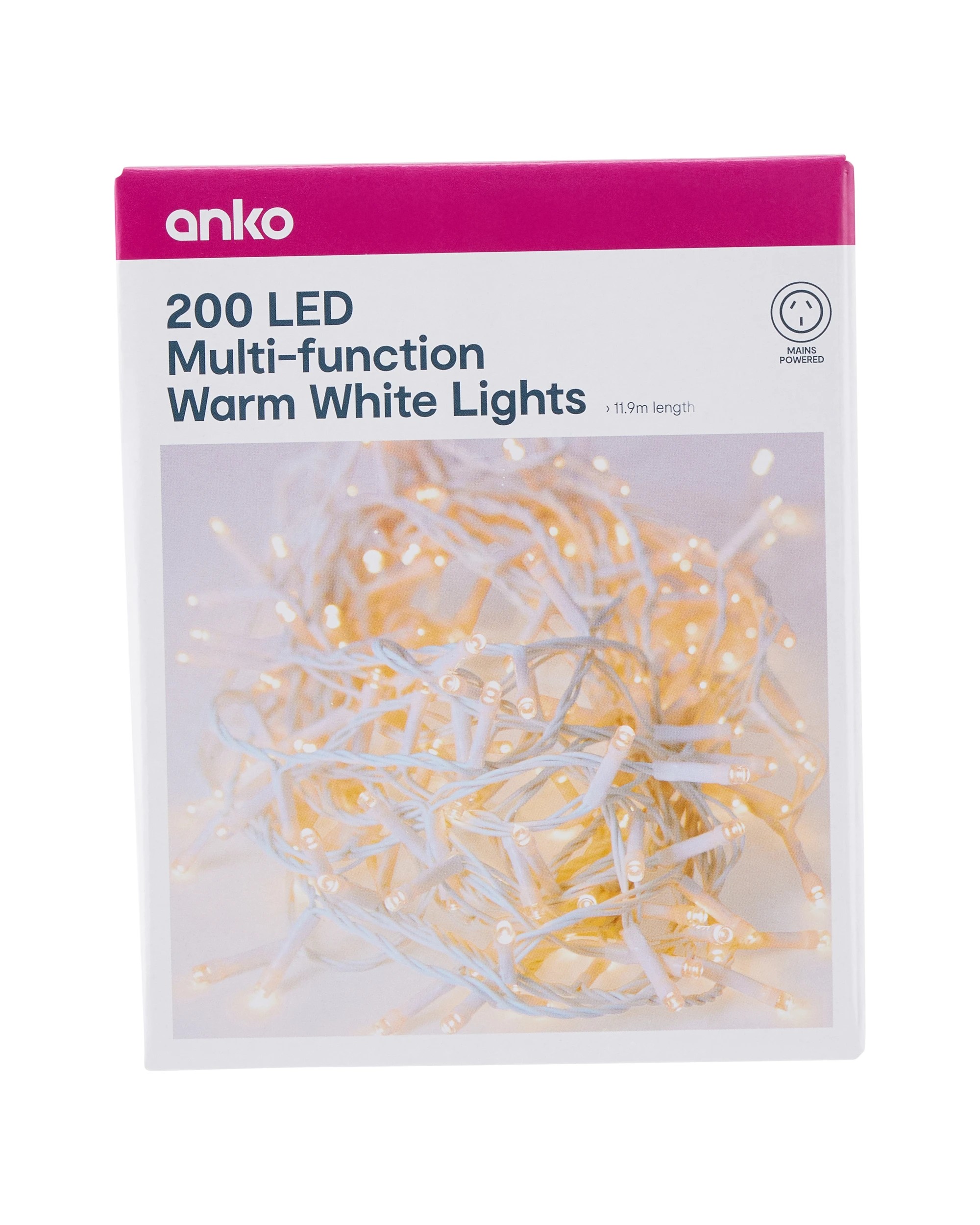 6 200 LED Multi-function Warm White Lights, 6 of 6
