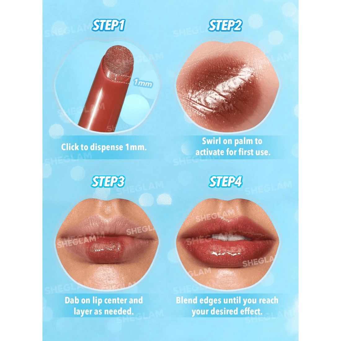 7 SHEGLAM Pout-Perfect Shimmer Lip Plumper - Sugar Crystal, 7 of 7