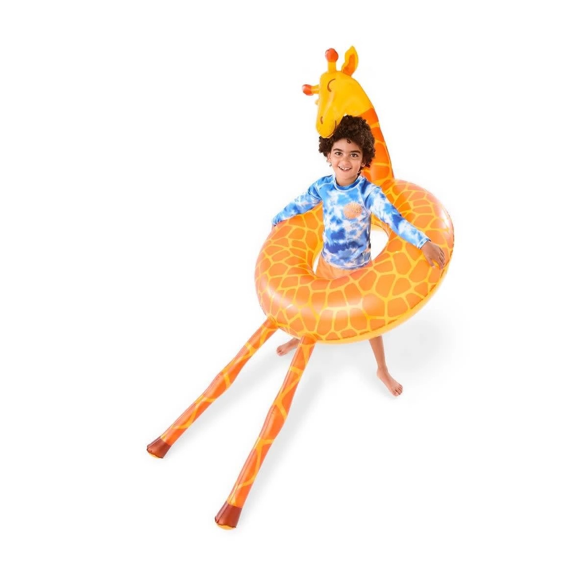 1 Inflatable Giraffe Swim Ring, 1 of 9