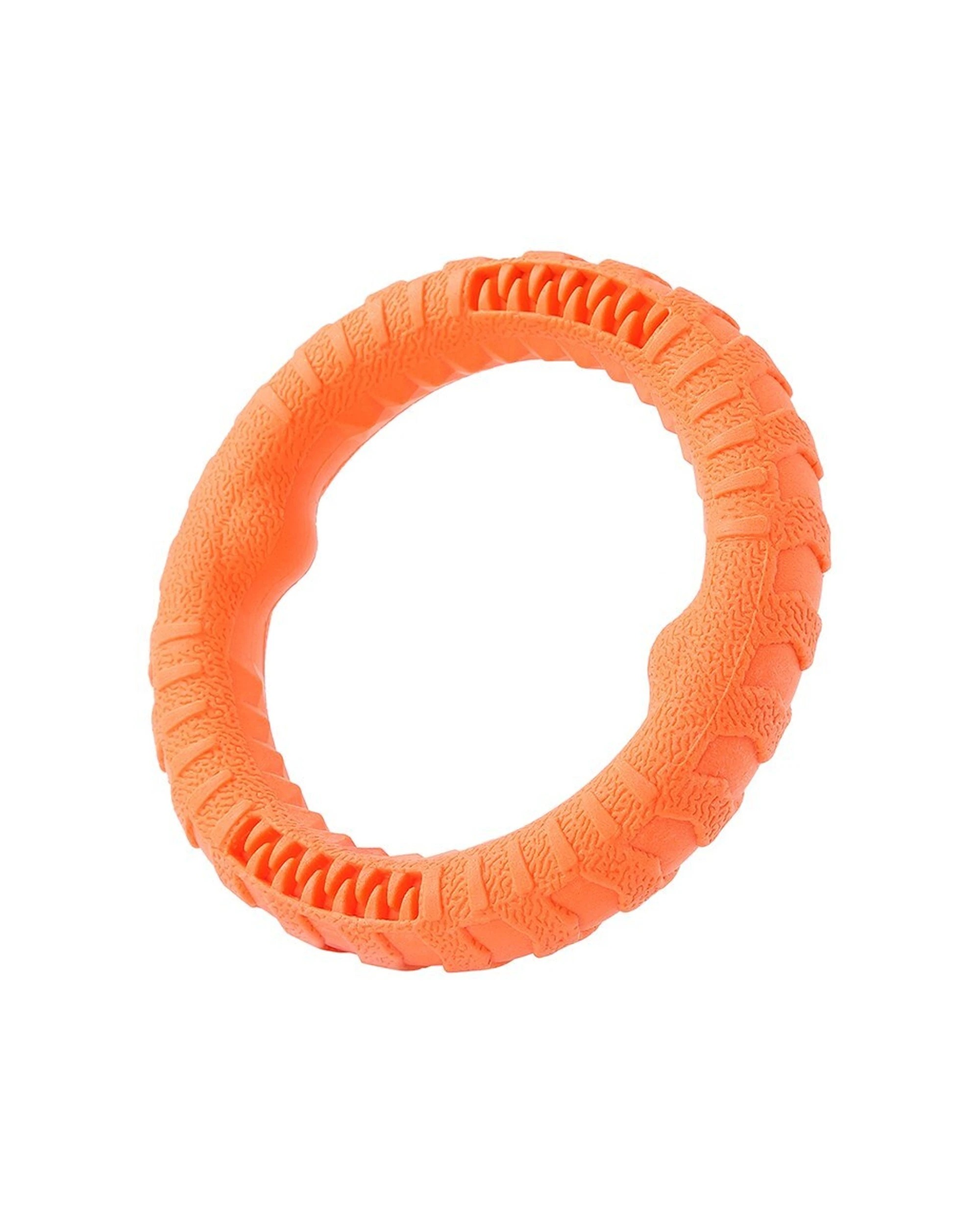3 Paws And Claws 24cm Orange Fetch N Play Tugger Ring Dog Toy Floating Treat Dispenser Ring Large Orange Lg
 - Orange, 3 of 4