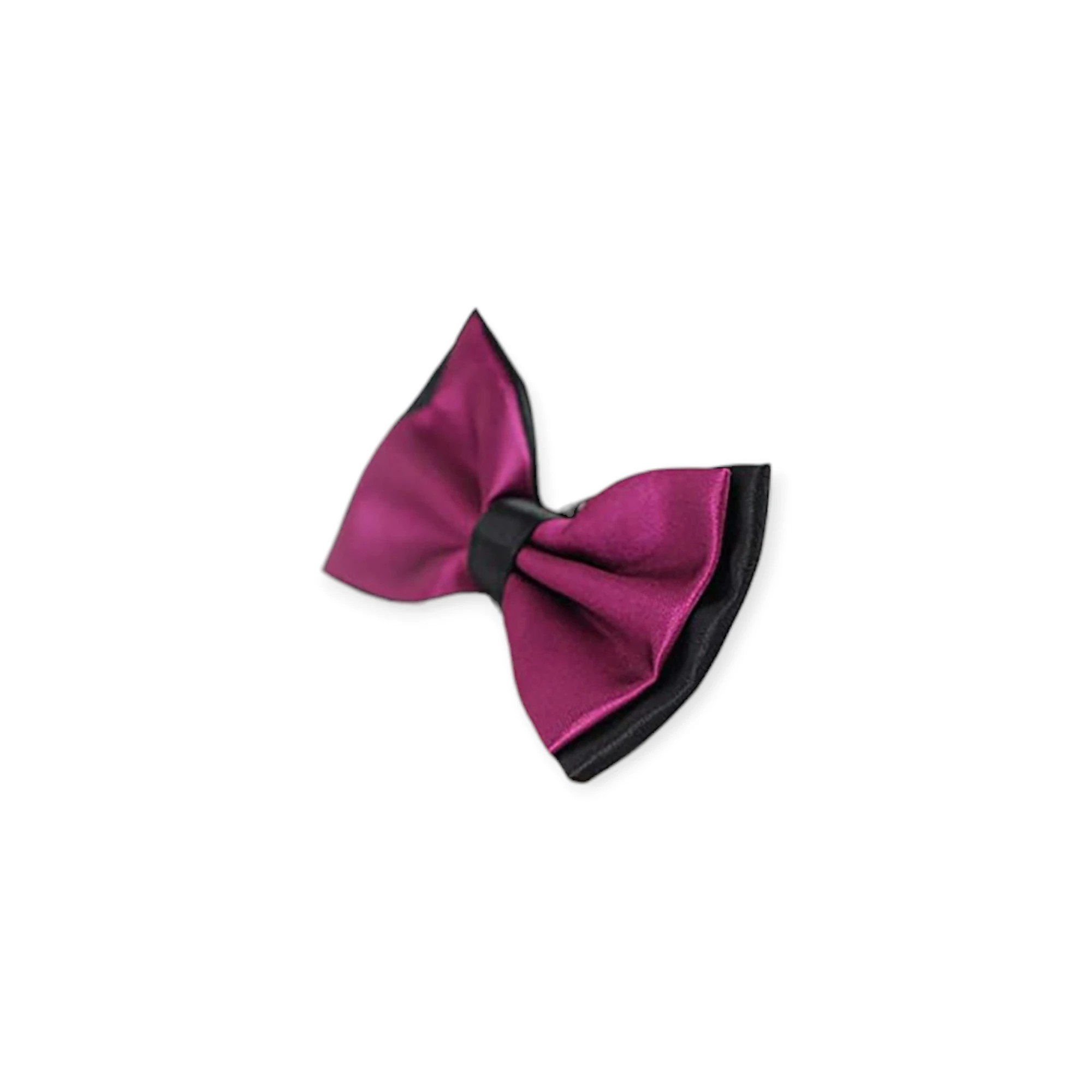 5 Zasel Mens Burgundy Two Tone Layered Bow Tie - Multi, 5 of 5