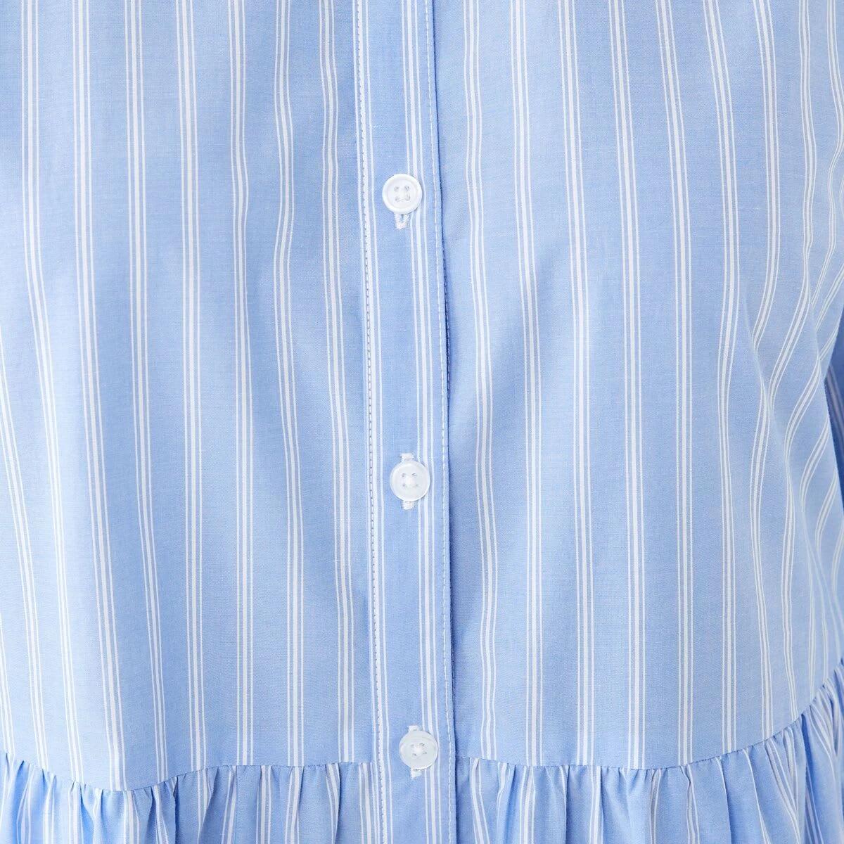 7 Long Sleeve Button Shirt Mini Dress Tina Strp, 7 of 9
