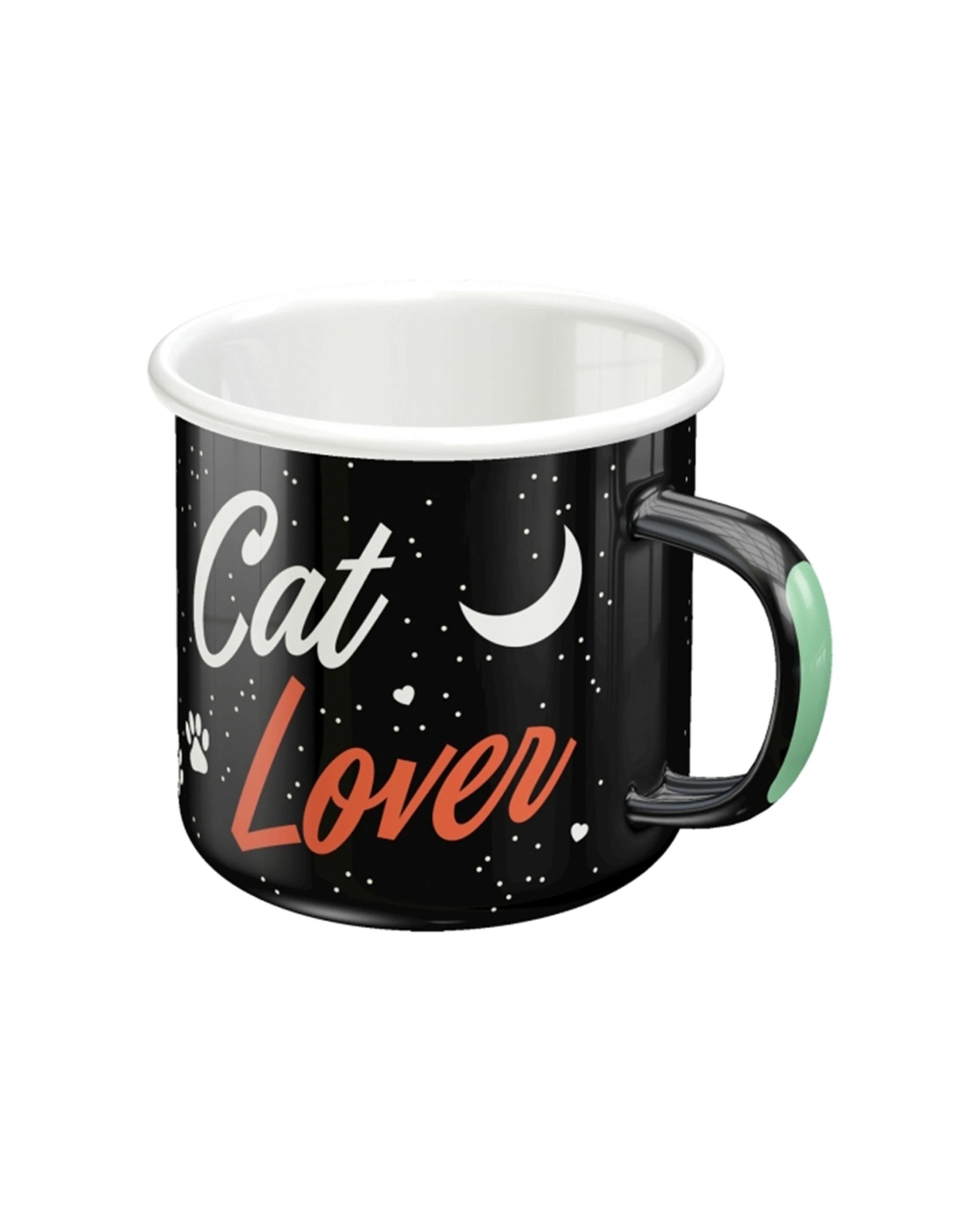 2 Nostalgic-Art Enamel Mug 360ml Mug -  Cat Lover GIft - Black, 2 of 4