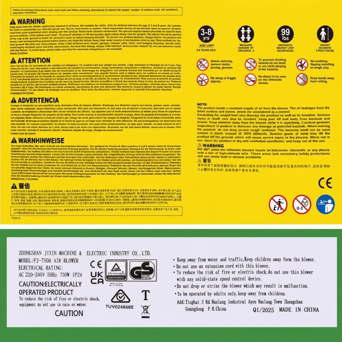 4 Kids Inflatable Pool Water Slide Cannon Splash Park Toss Game 408X386CM - Multi, 4 of 6