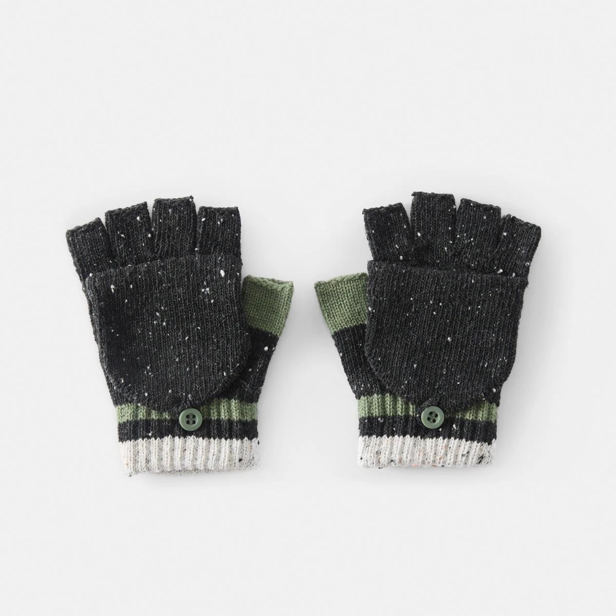 1 Novelty Gloves Blk Stripe, 1 of 3