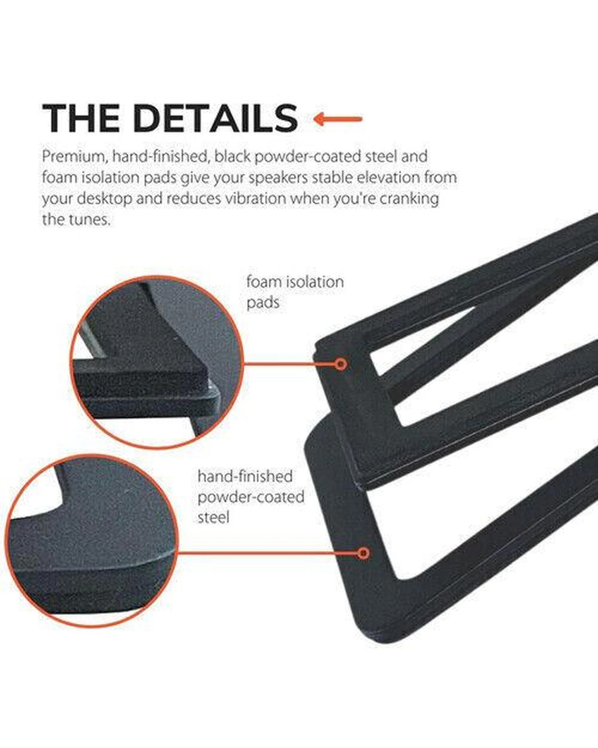 6 Audioengine Metal Desktop Speaker Stand Holder Tabletop For A1 A2 HD3 and HD4, 6 of 10