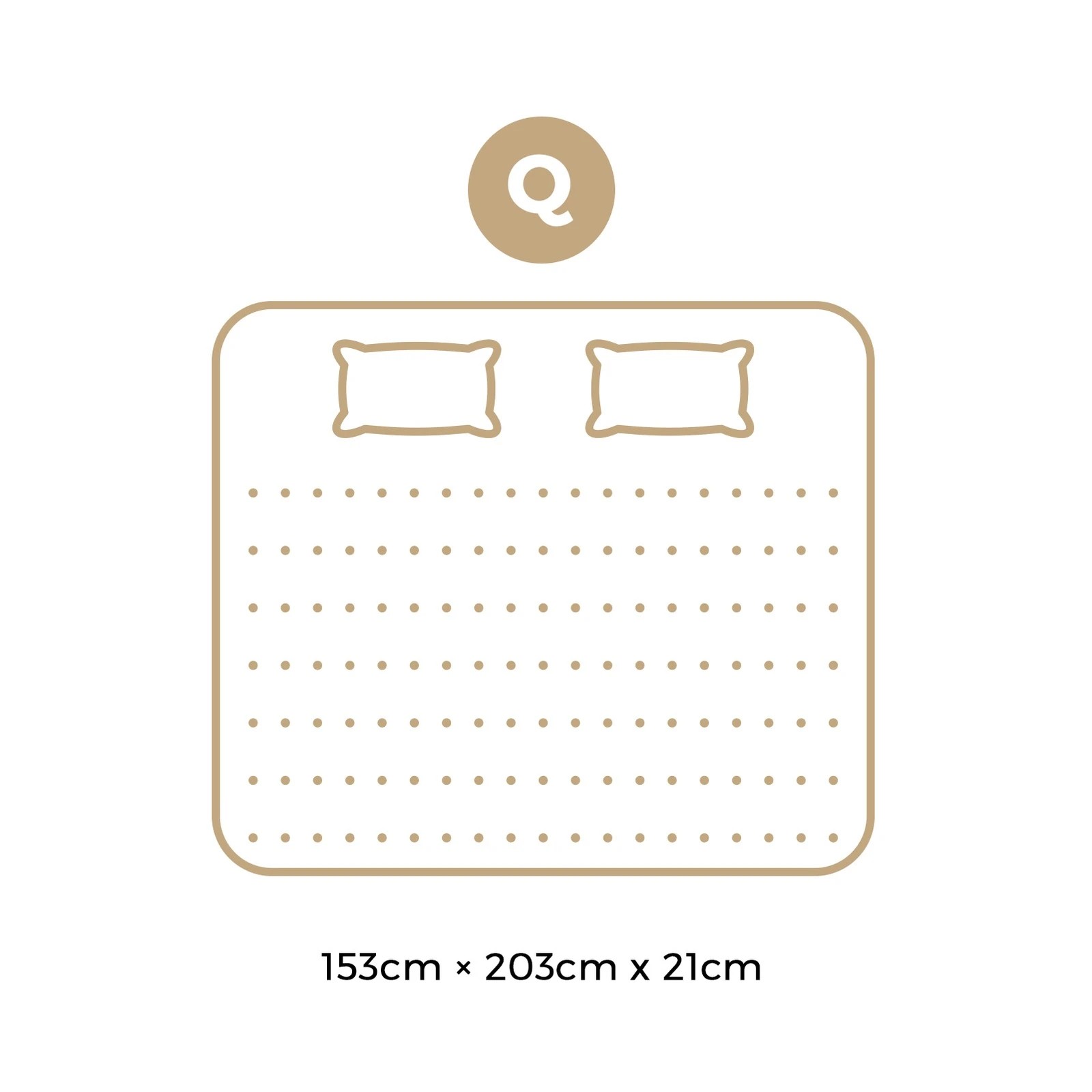 10 Bedra Bedding 21cm Mattress - Queen
 - Multi, 10 of 10