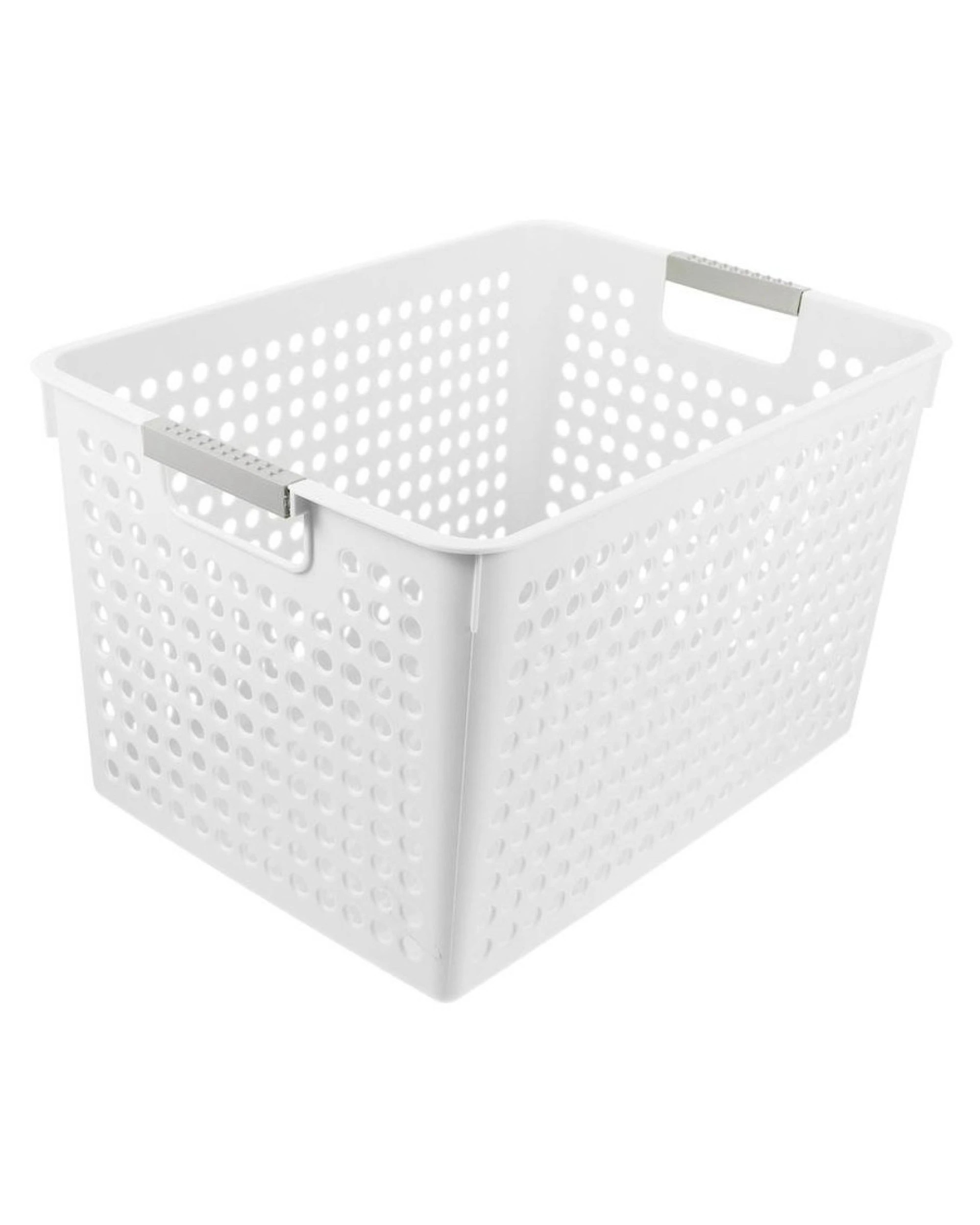 1 BR Home Premium Plastic Storage Baskets with Grip Handles - 16 Pack, 1 of 4