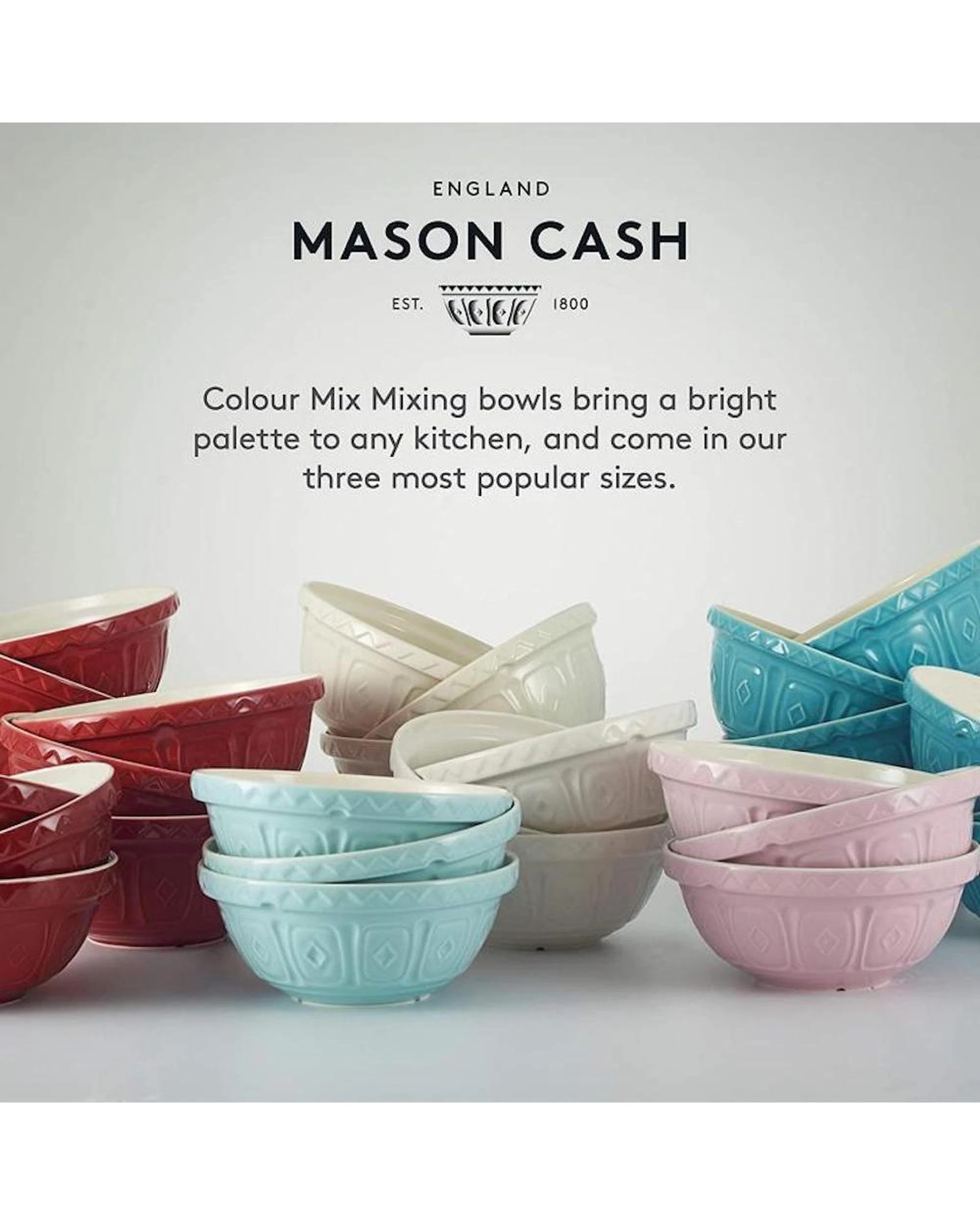 5 Mason Cash 29cm Colour Mixing Bowl Turquoise 2pc - Green, 5 of 6