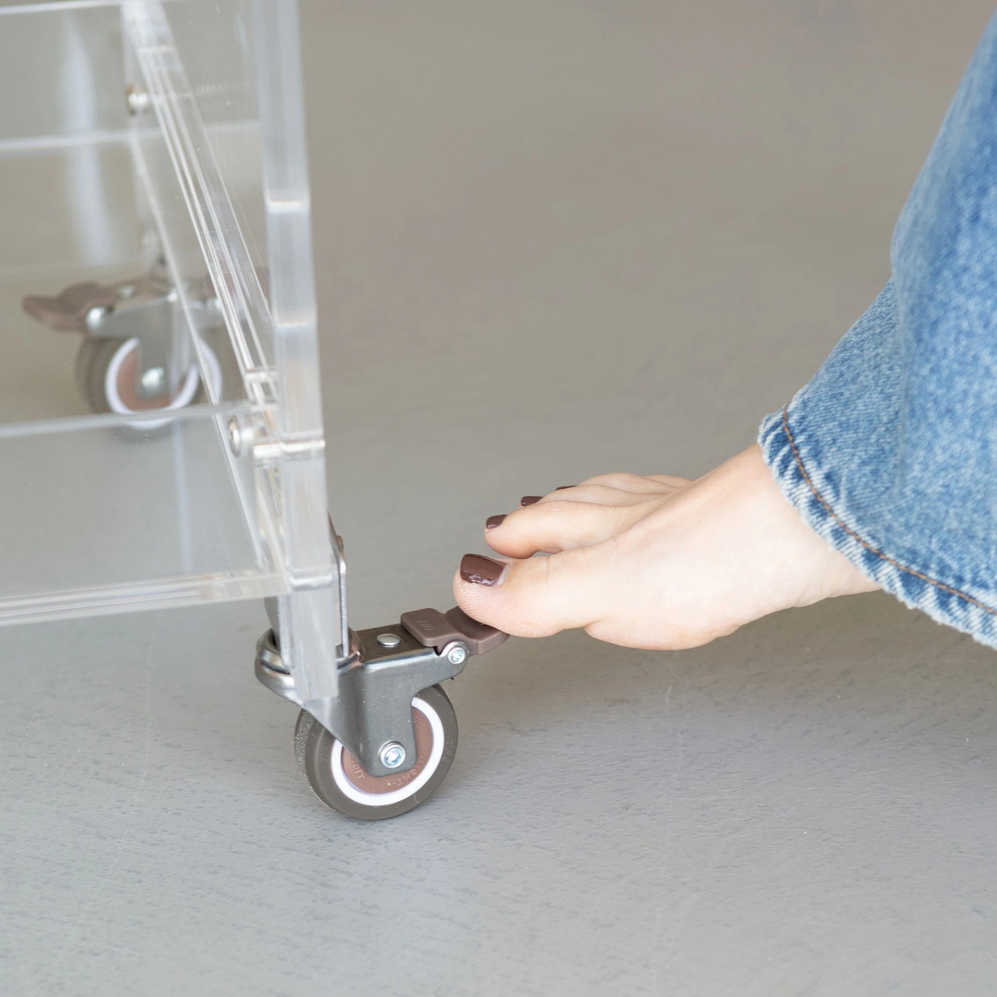 10 Hudson 3 Tier Acrylic Bar Cart - Clear, 10 of 10