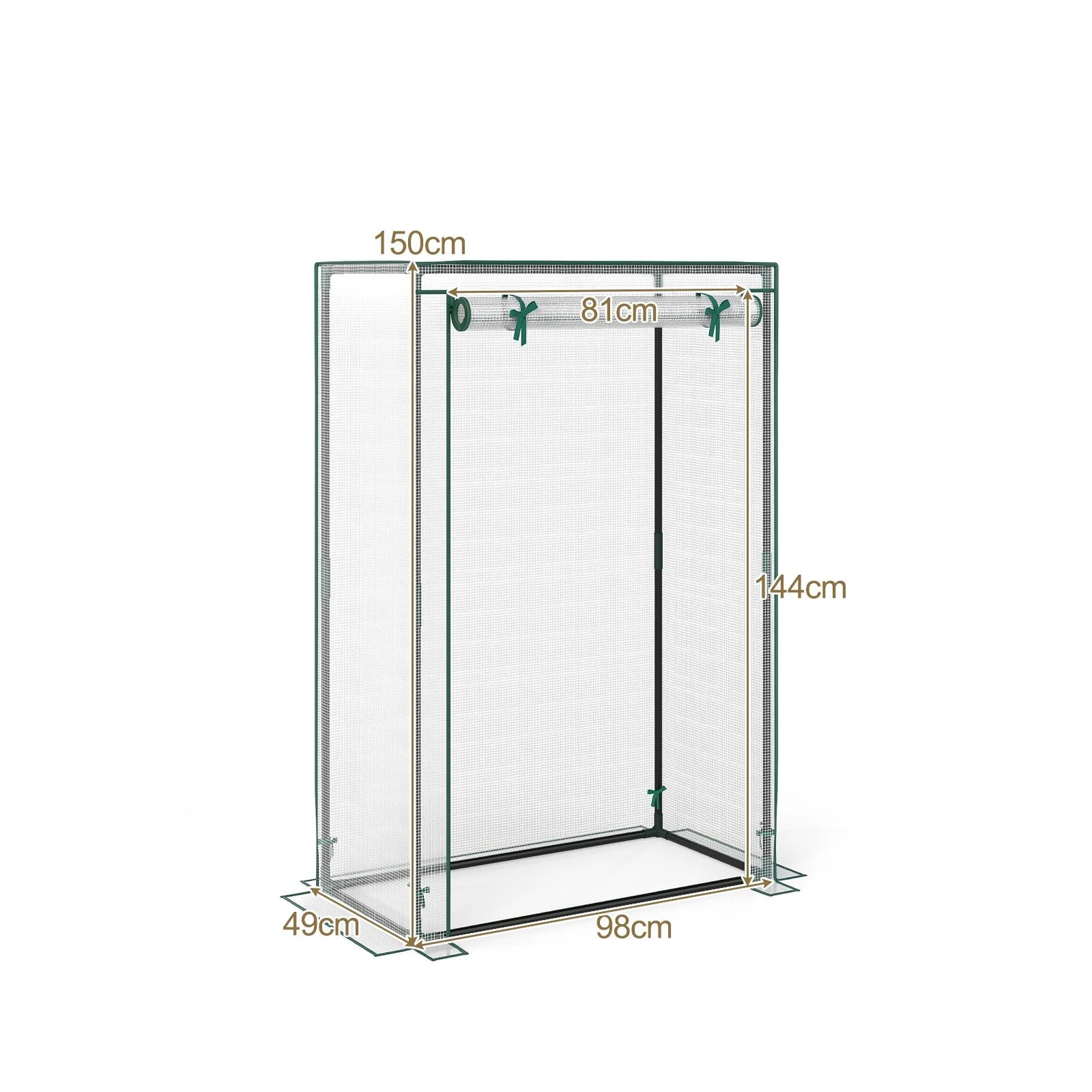 4 Costway Portable Mini Greenhouse Waterproof Tomato Green House Garden Shed - White, 4 of 4