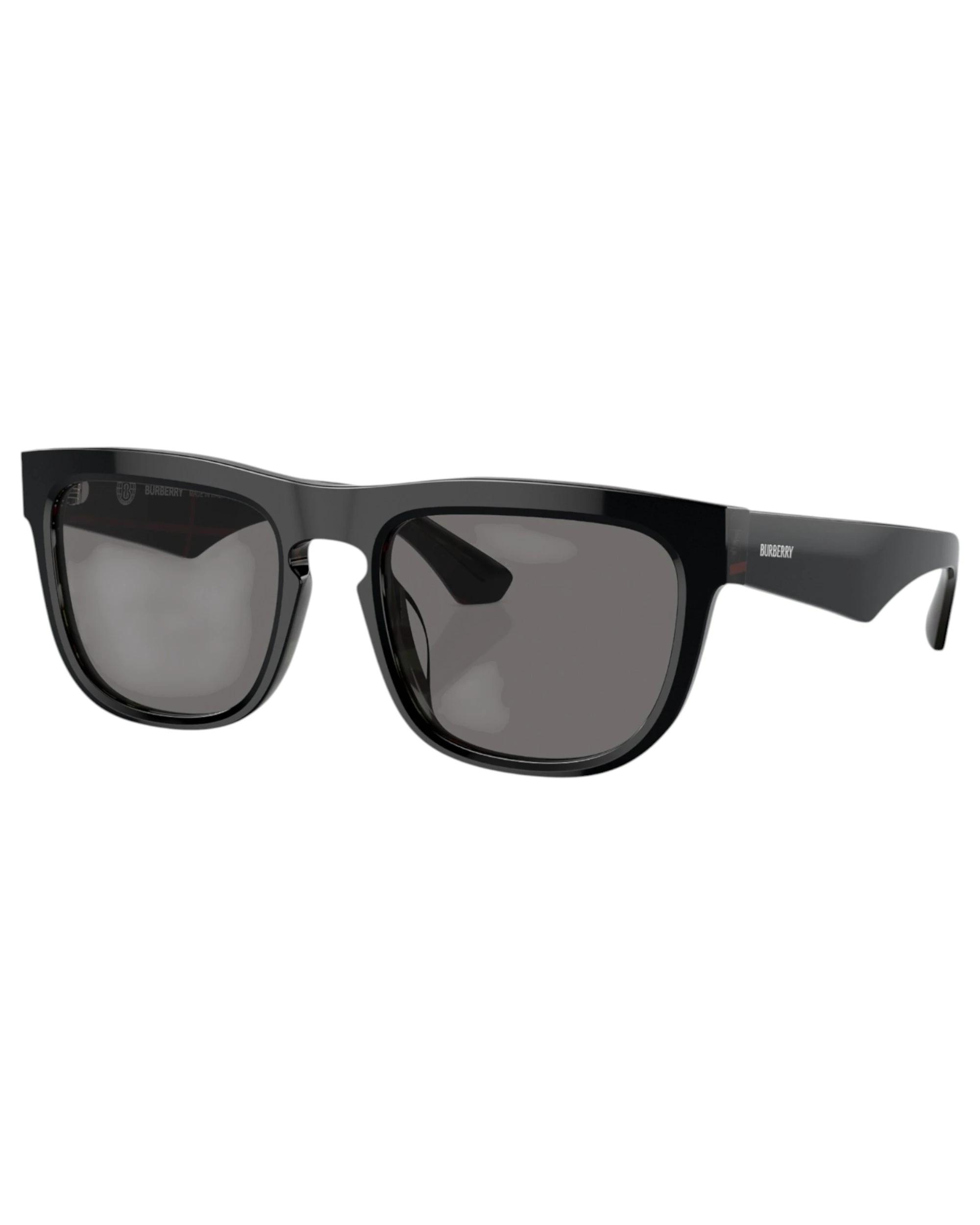 1 Burberry Mens Polarised Sunglasses BE4431U Black/ Grey Sunnies BLACK/GREY, 1 of 5