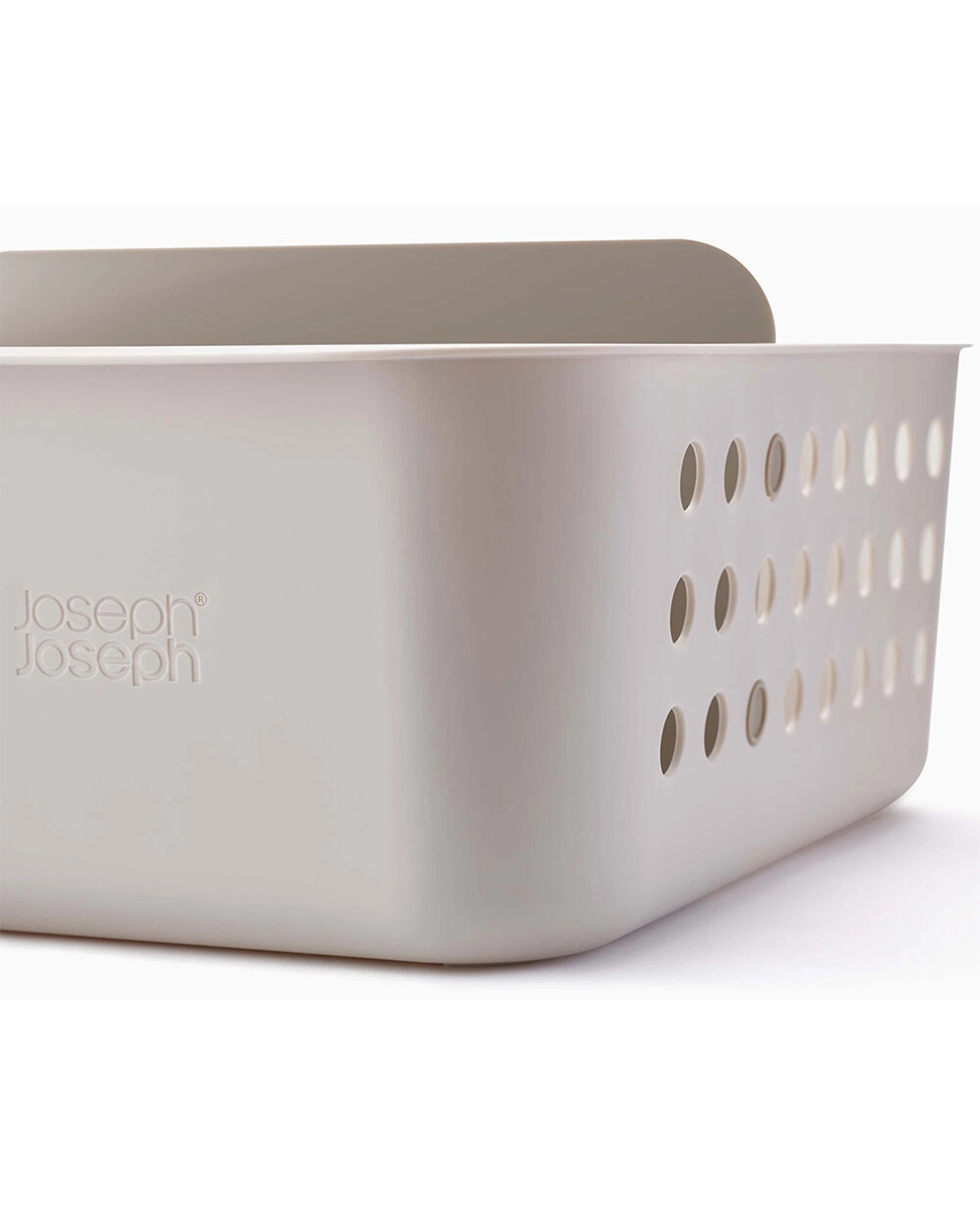 6 Joseph Joseph EasyStore 35cm Storage Basket Large 2PK Ventilated Sides Moveable Ecru - White, 6 of 7