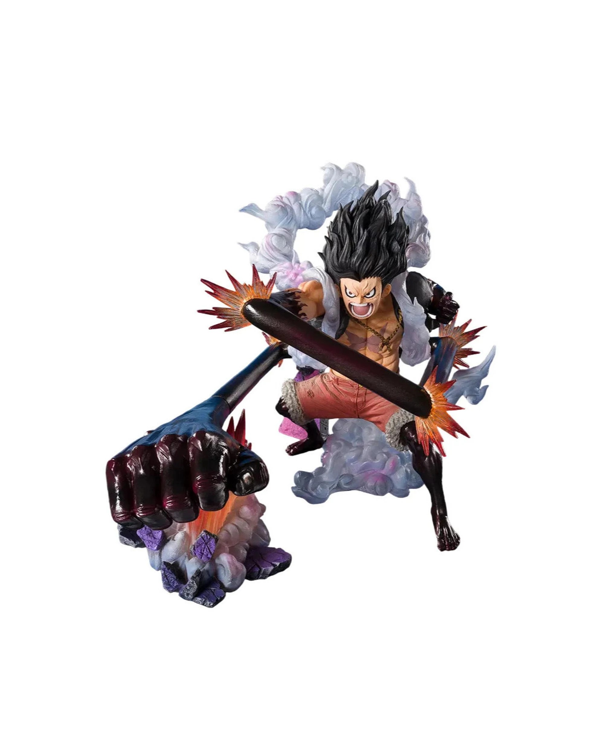2 Tamashii Nations FiguartsZero Extra Battle One Piece Monkey D Luffy Gear 4 Snake Man Ohja Figure, 2 of 4